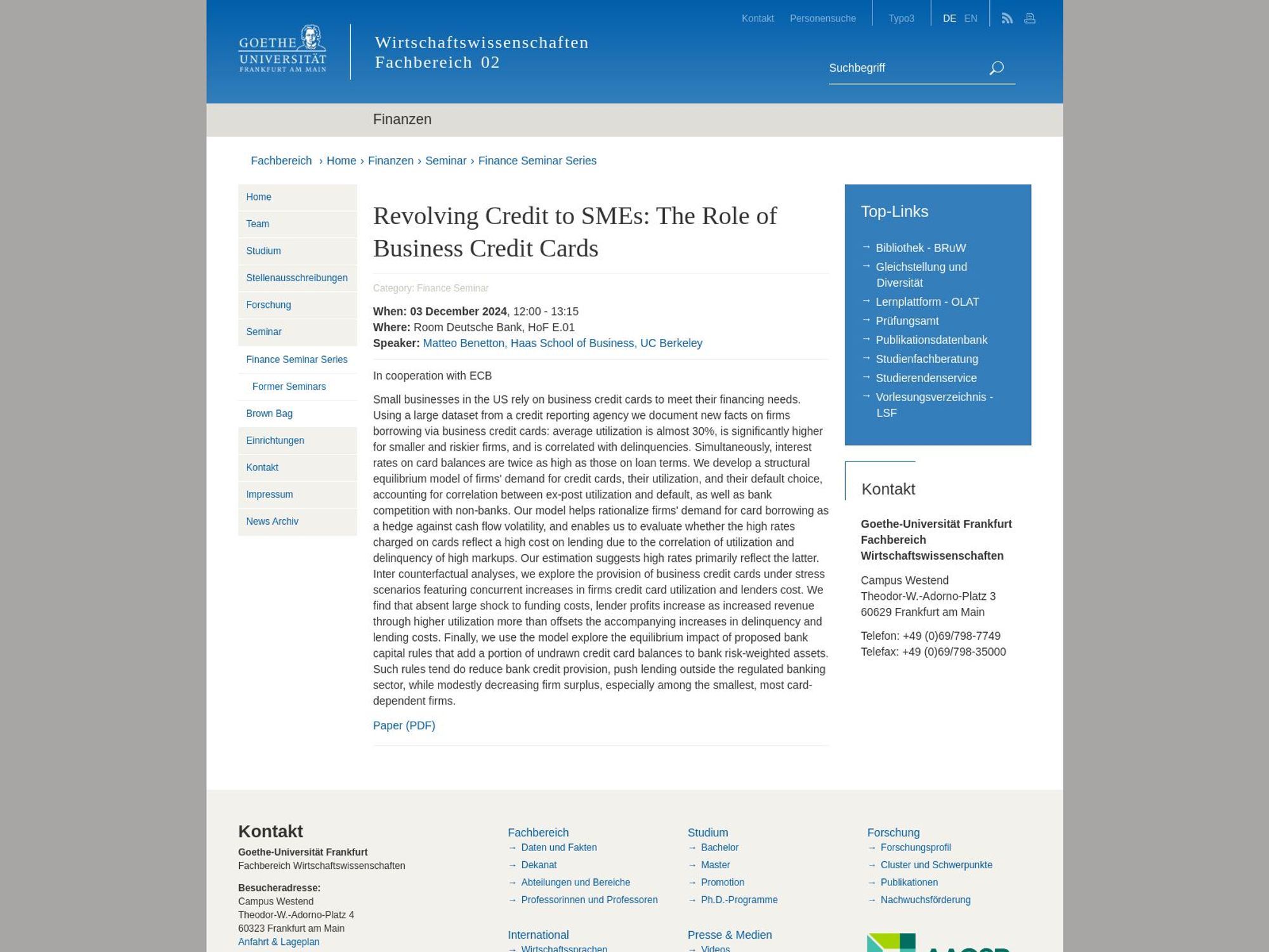 Revolving Credit to SMEs: The Role of Business Credit Cards website