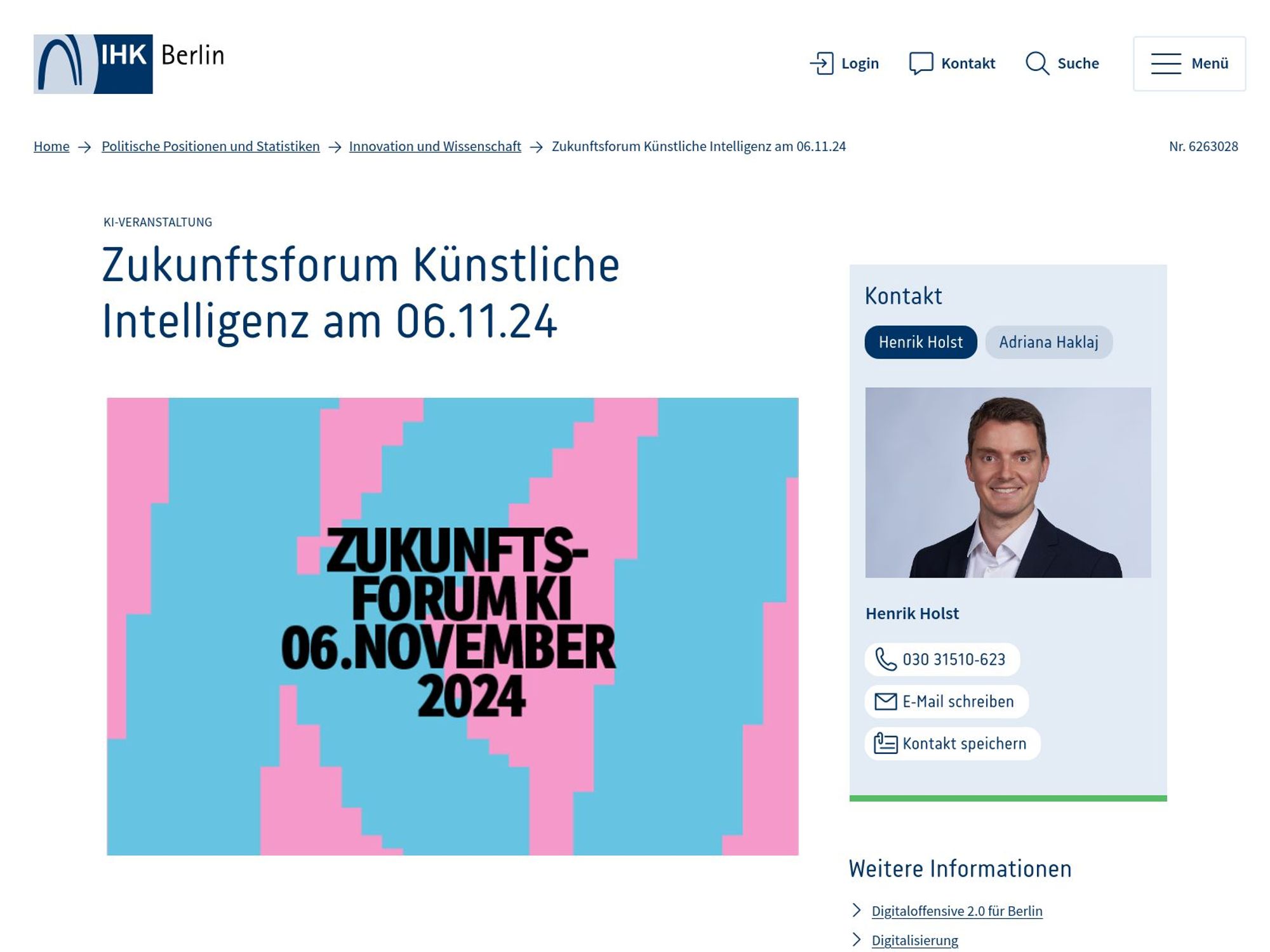 Zukunftsforums KI screenshot