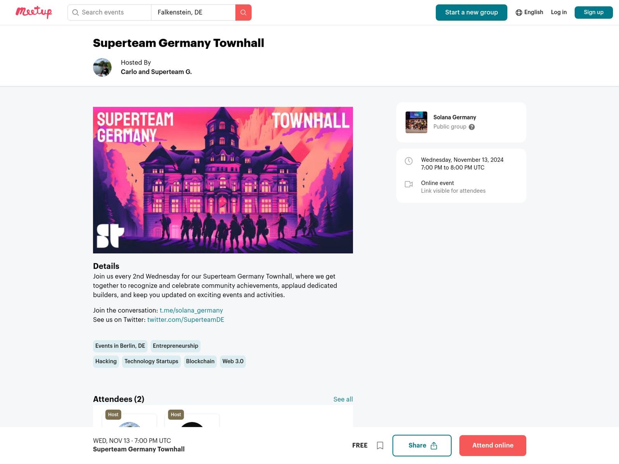 Superteam Germany Townhall screenshot