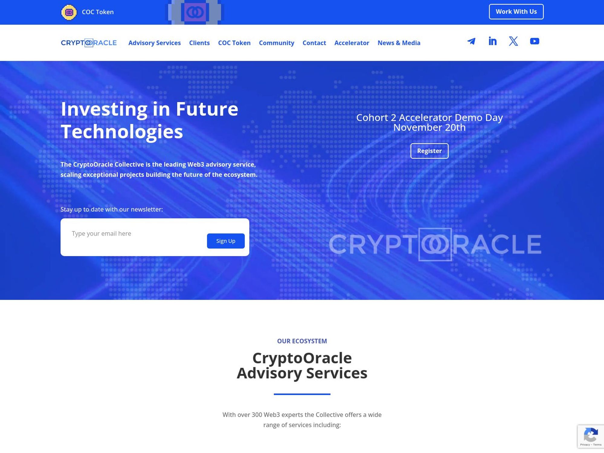 CryptoOracle's AI Web3 Accelerator - Demo Day screenshot