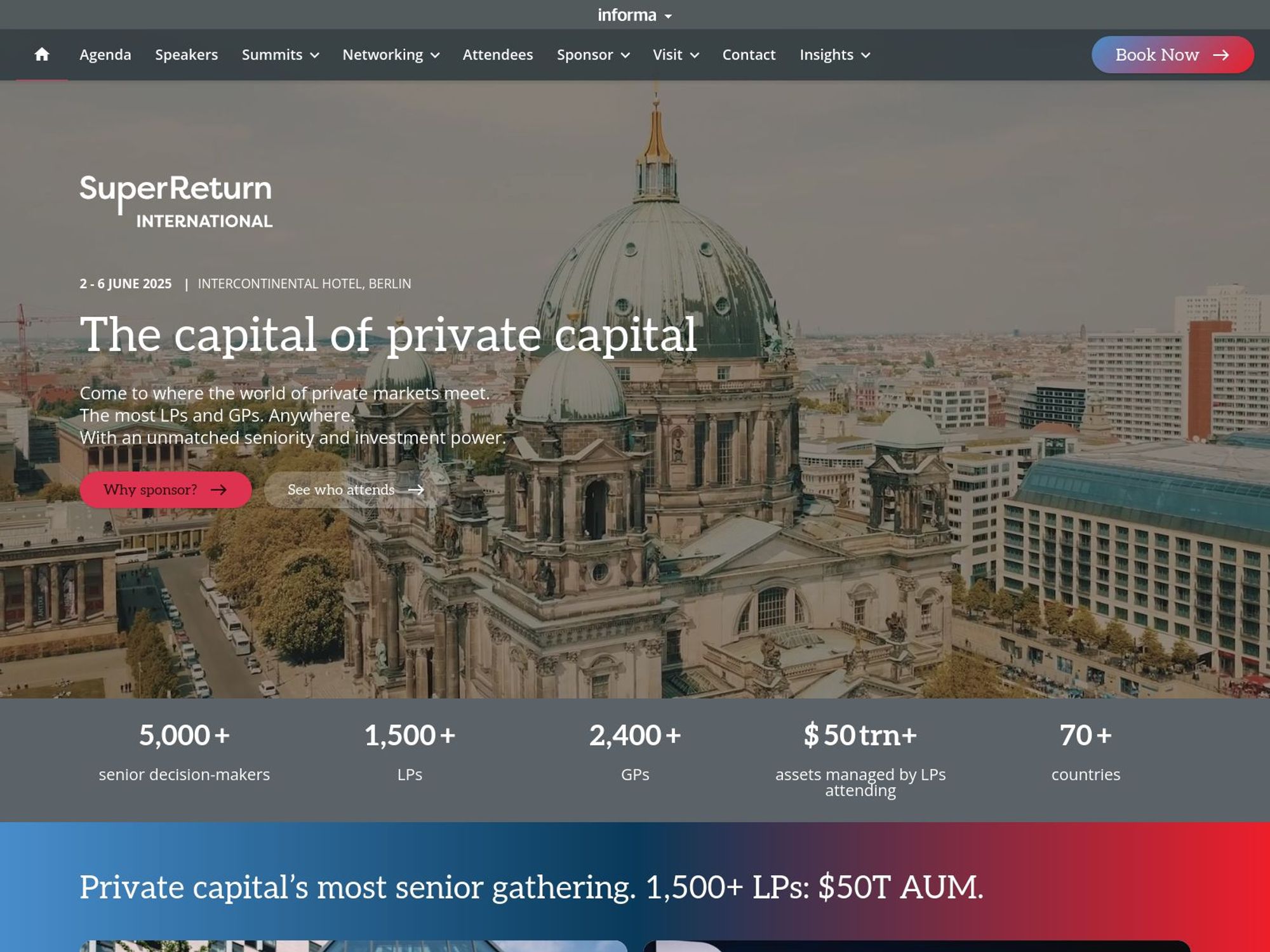 SuperReturn International 2025 website