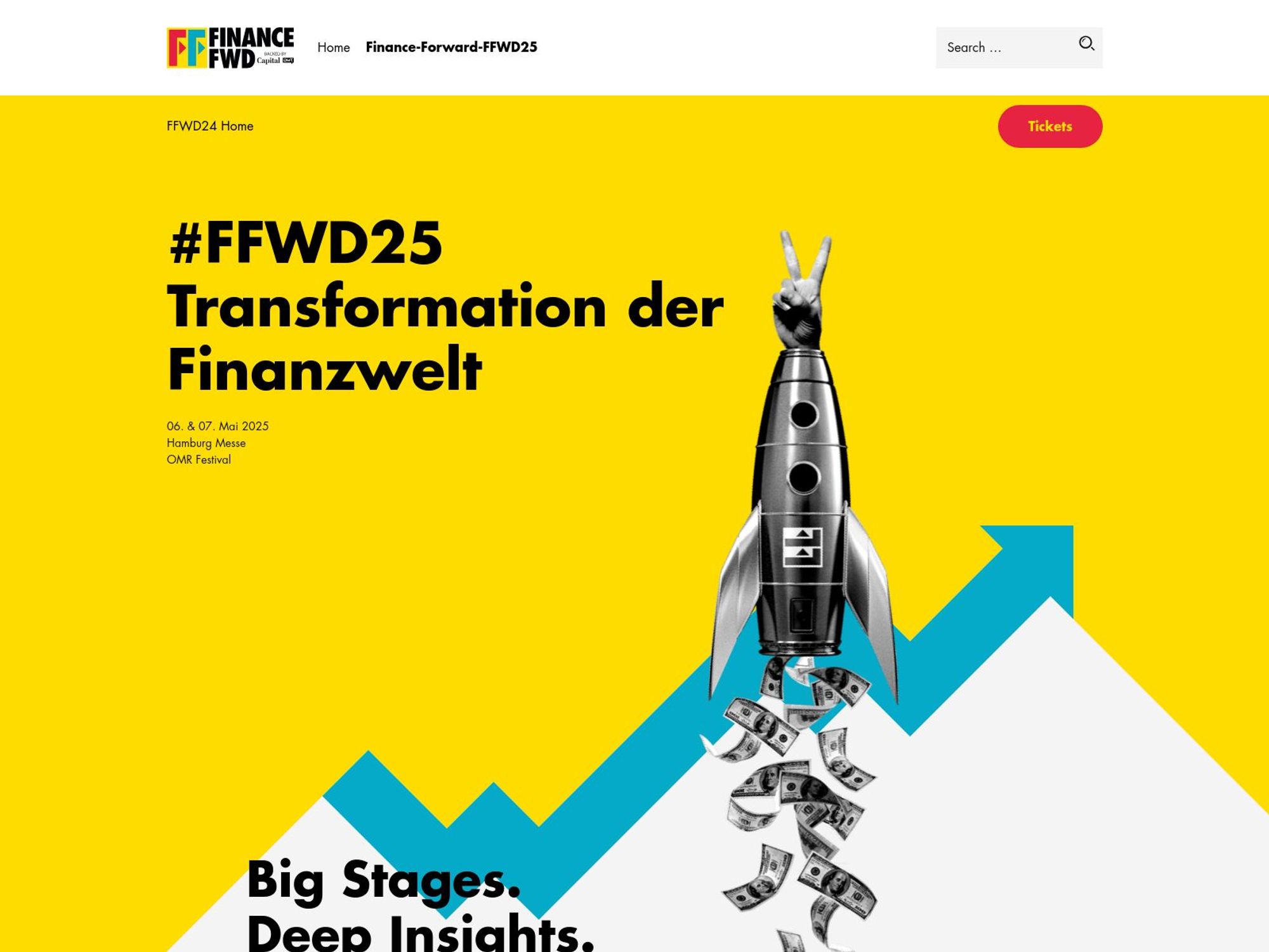 FFWD25 - Finance Forward Konferenz website