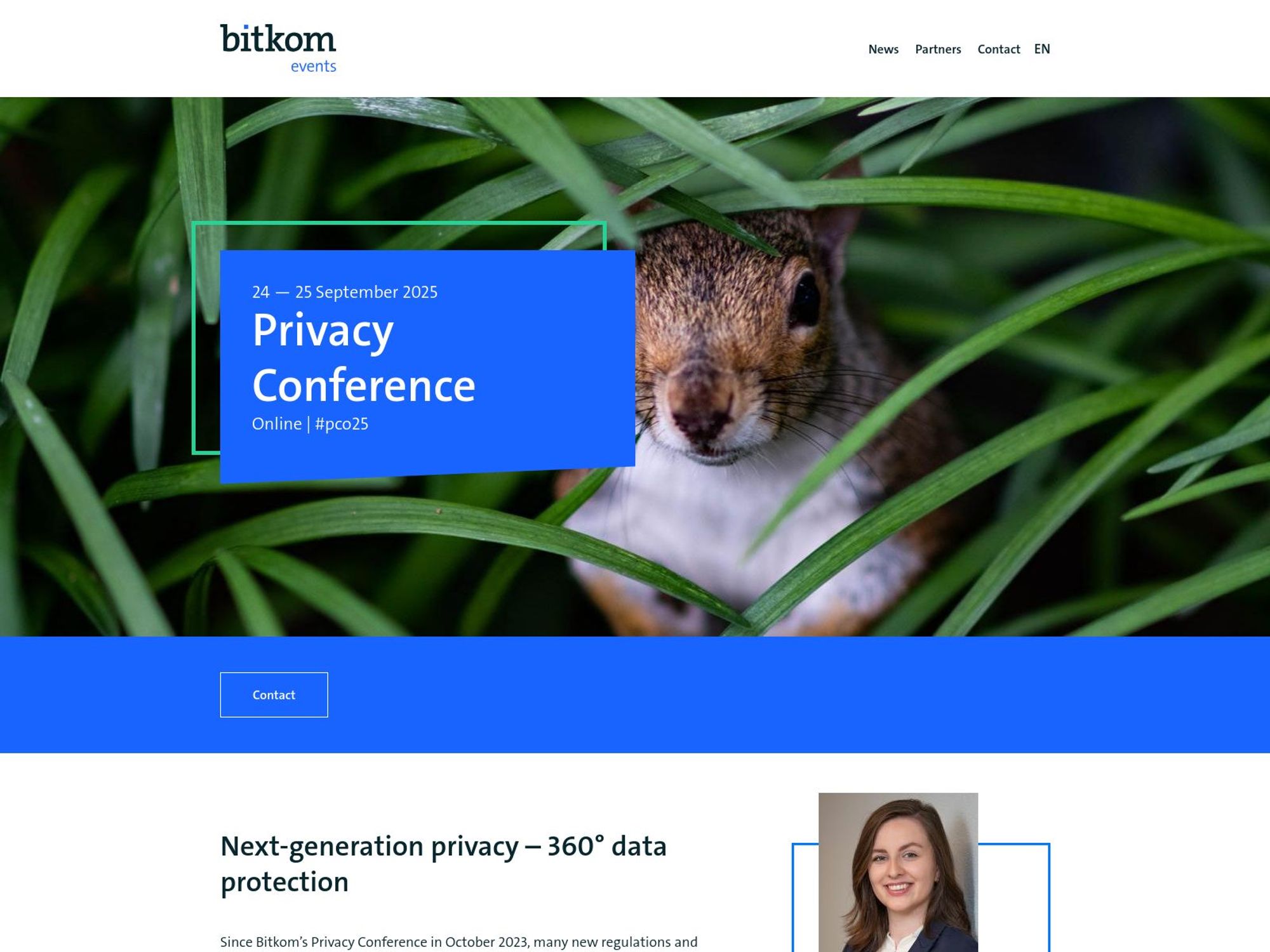 Bitkom Privacy Conference 2025 - PCO25 website