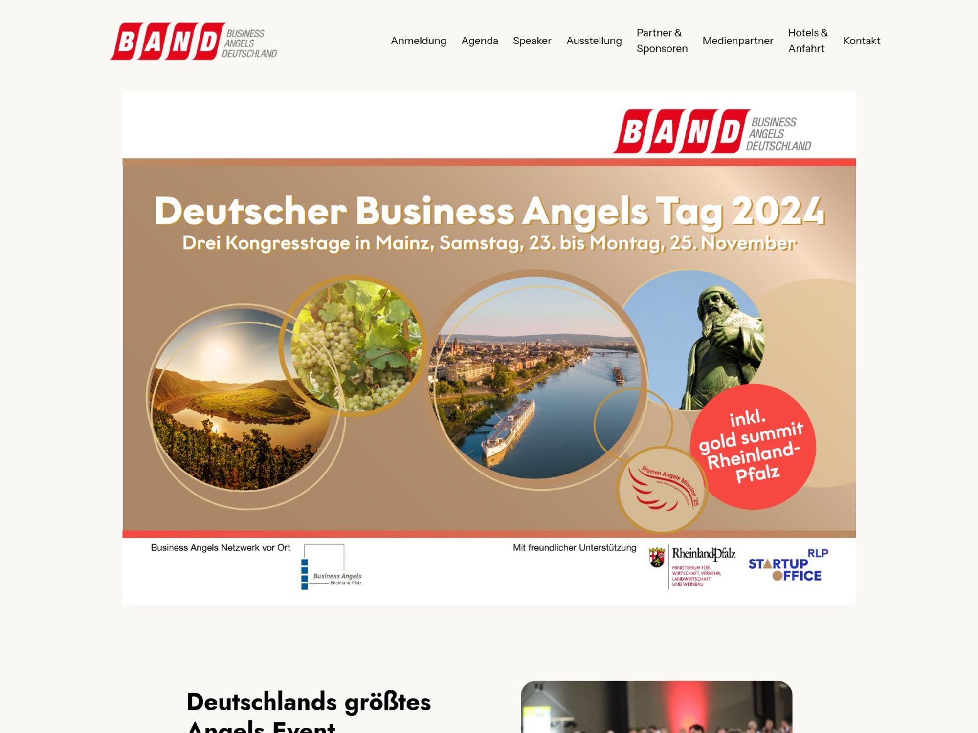 Deutscher Business Angels Tag 2024 - BAND website