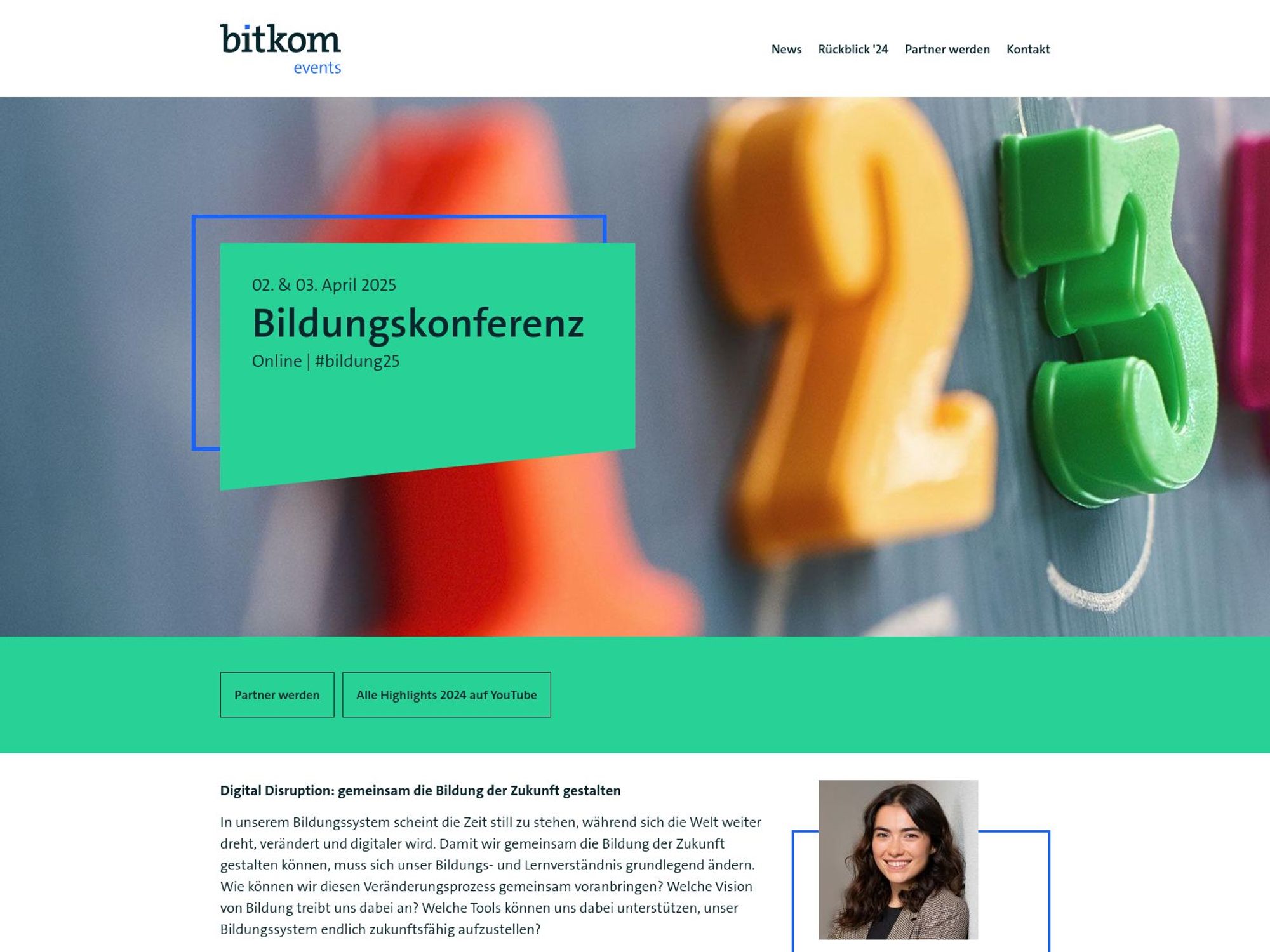 Bitkom Bildungskonferenz website