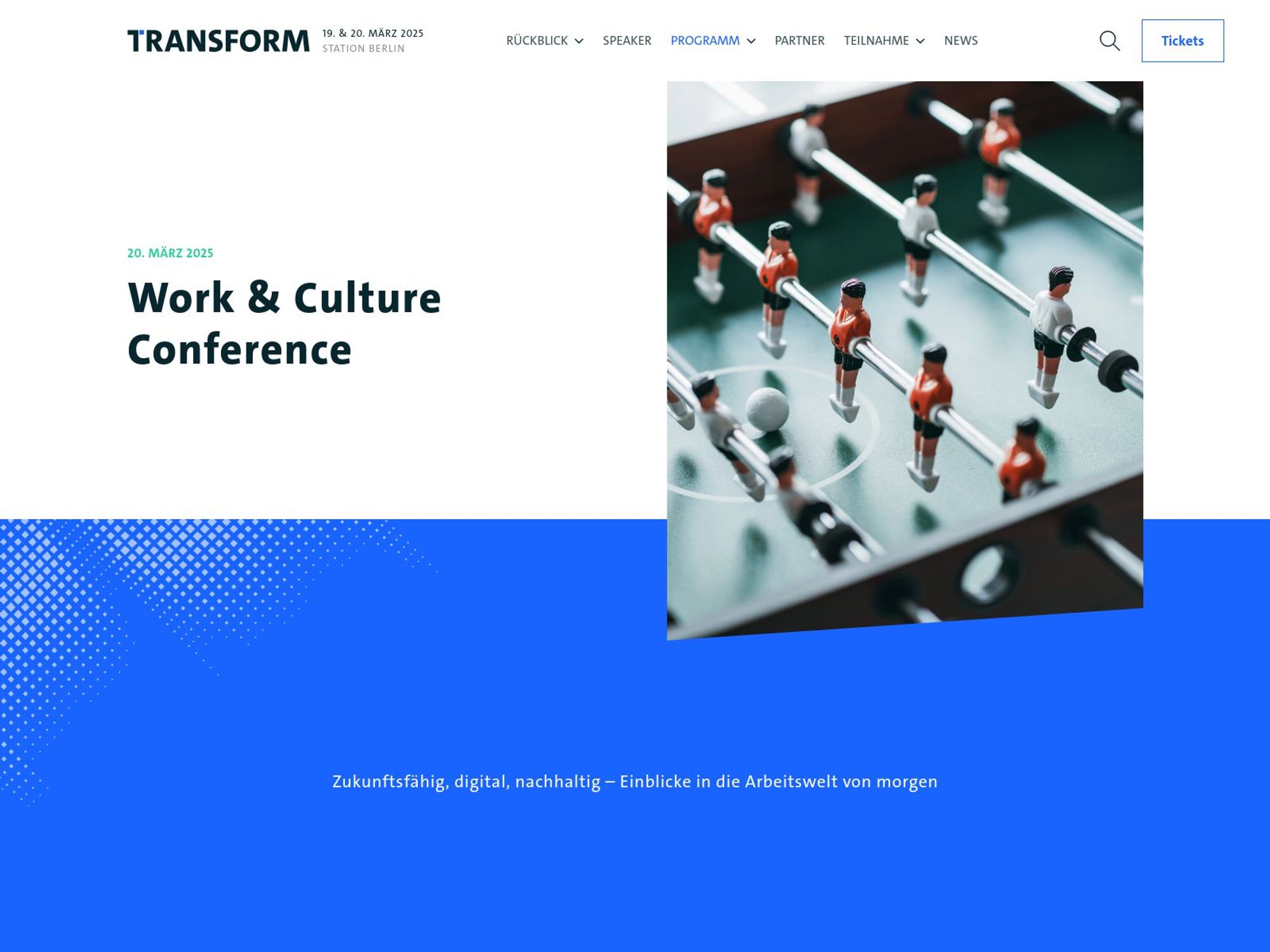 Work & Culture Conference website