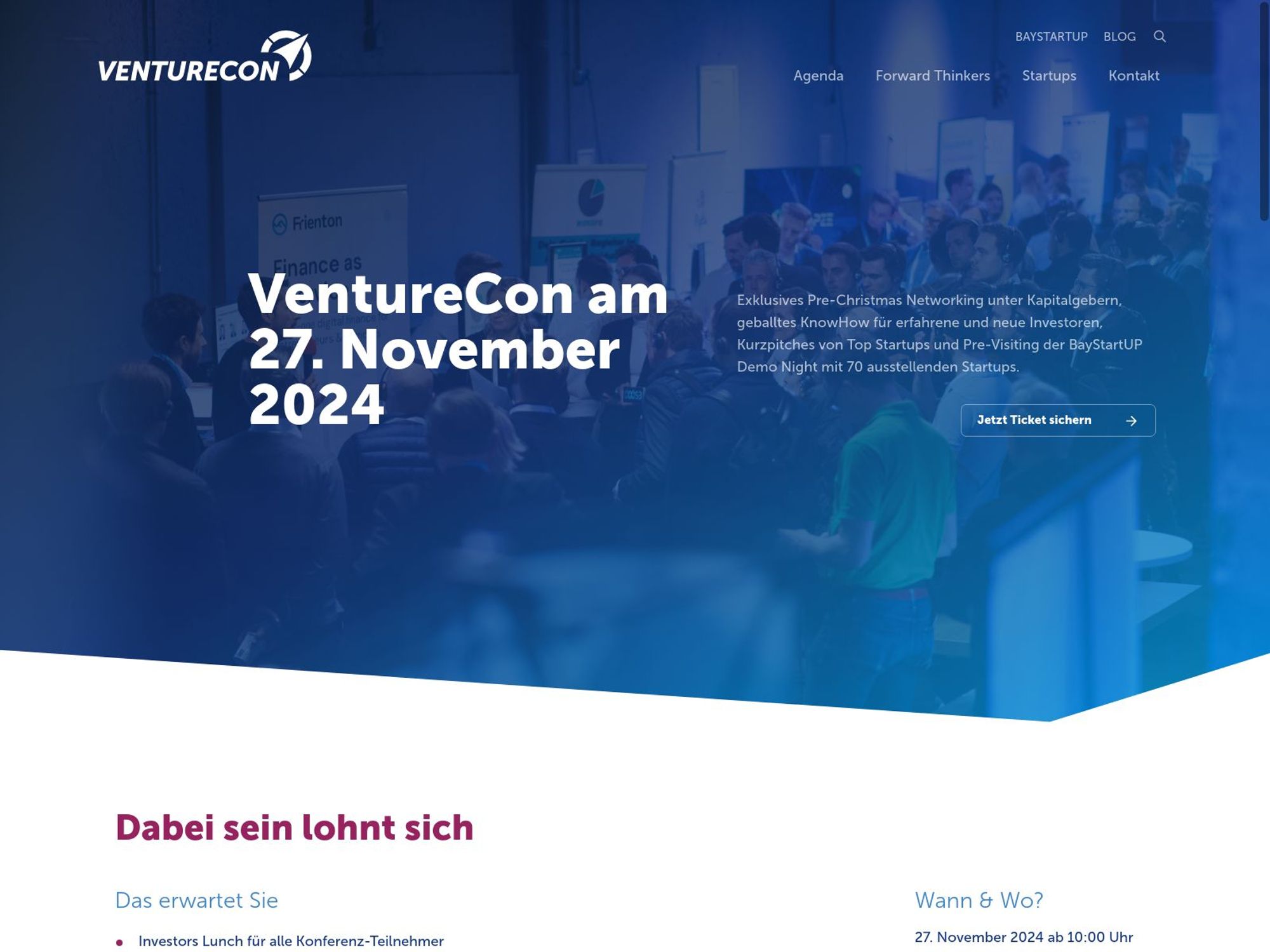 VentureCon 2024 website