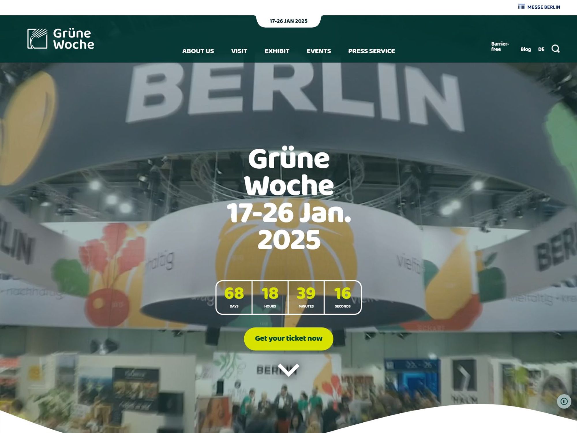 Grüne Woche 2025 website