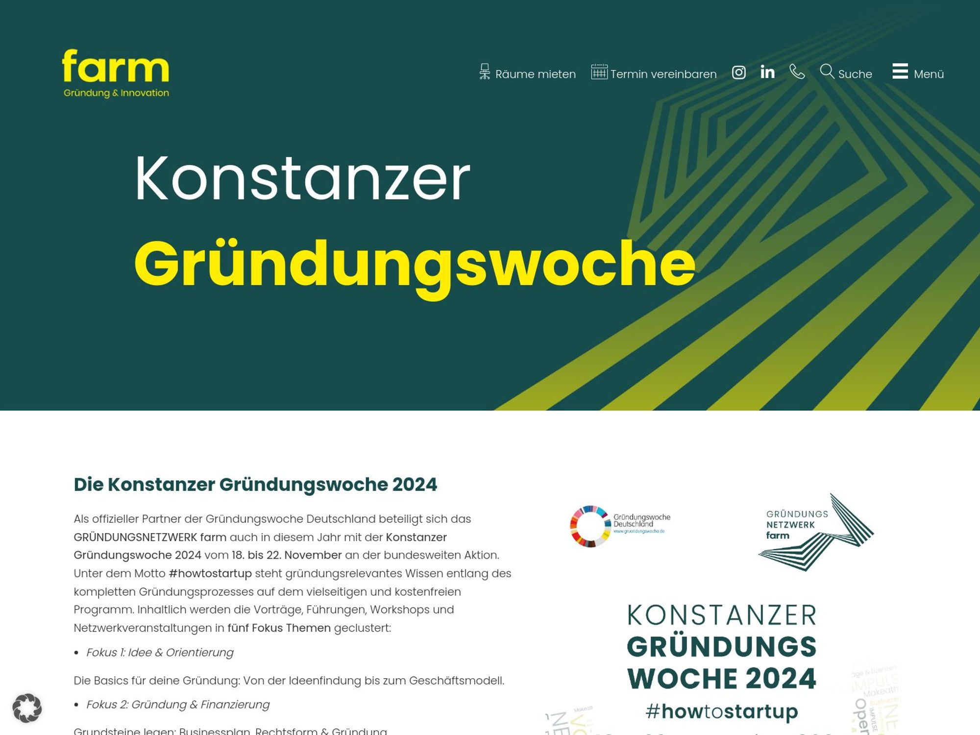 Konstanzer Gründungswoche 2024 screenshot