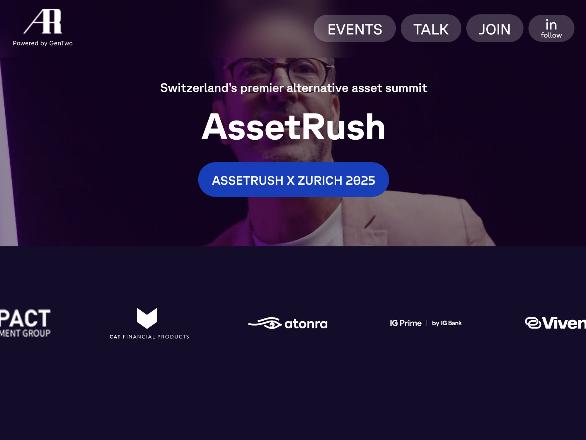 AssetRush x Zurich 2025 website