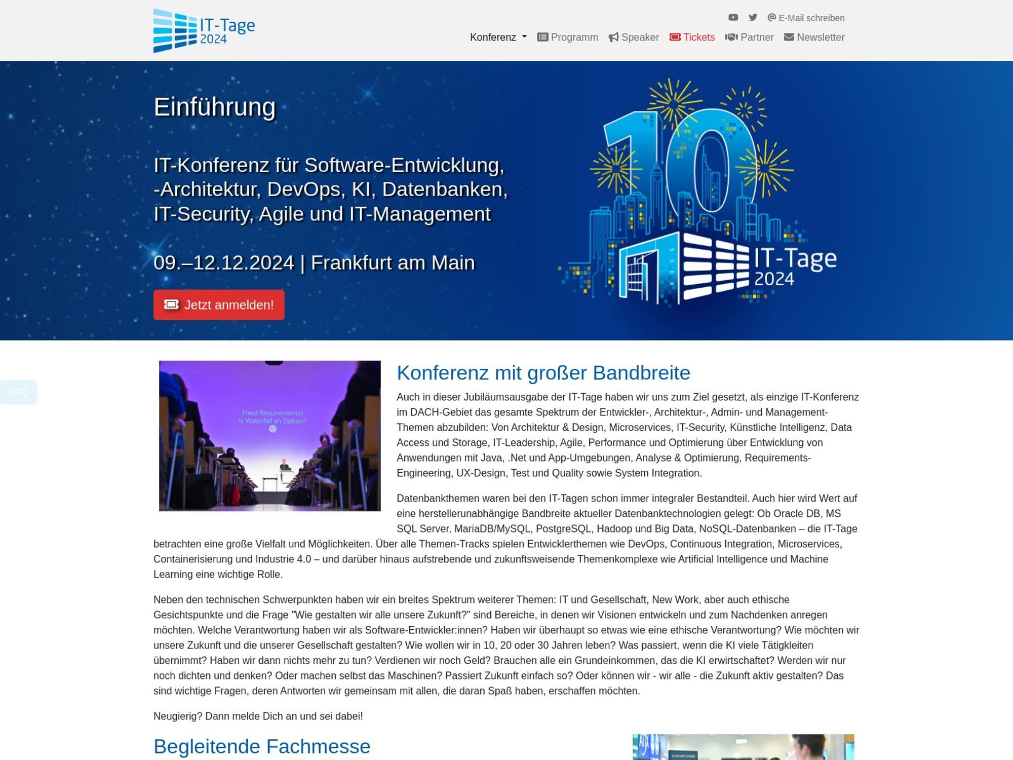 IT-Tage 2024 website