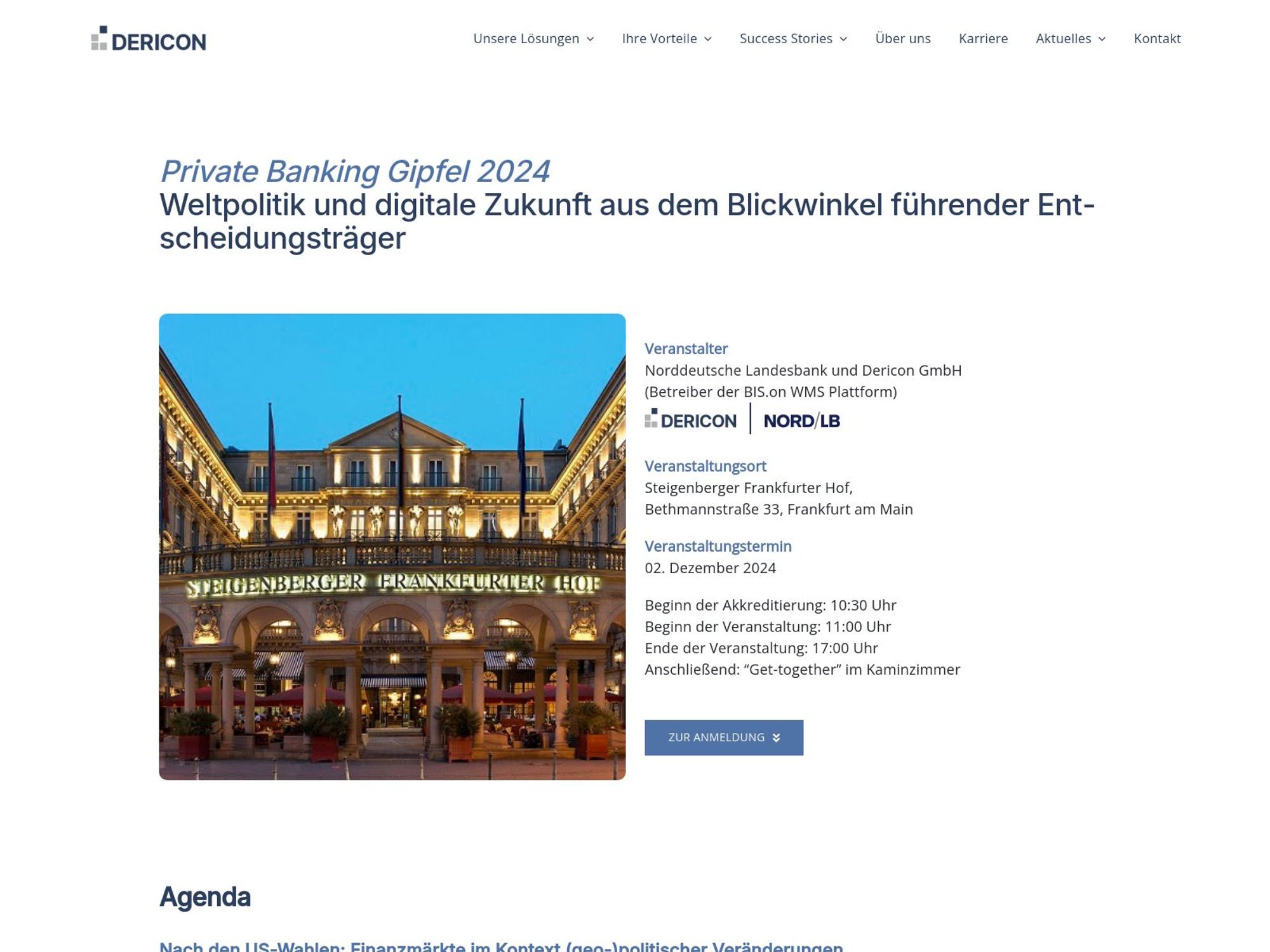 Private Banking Gipfel 2024 website