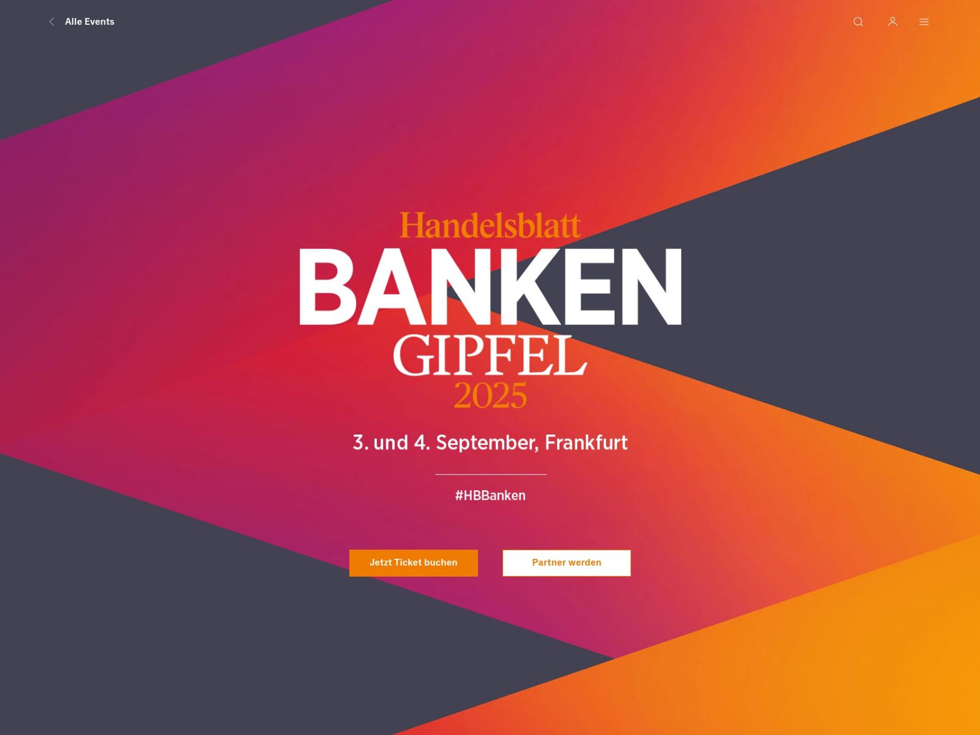 Handelsblatt Banken Gipfel 2025 website