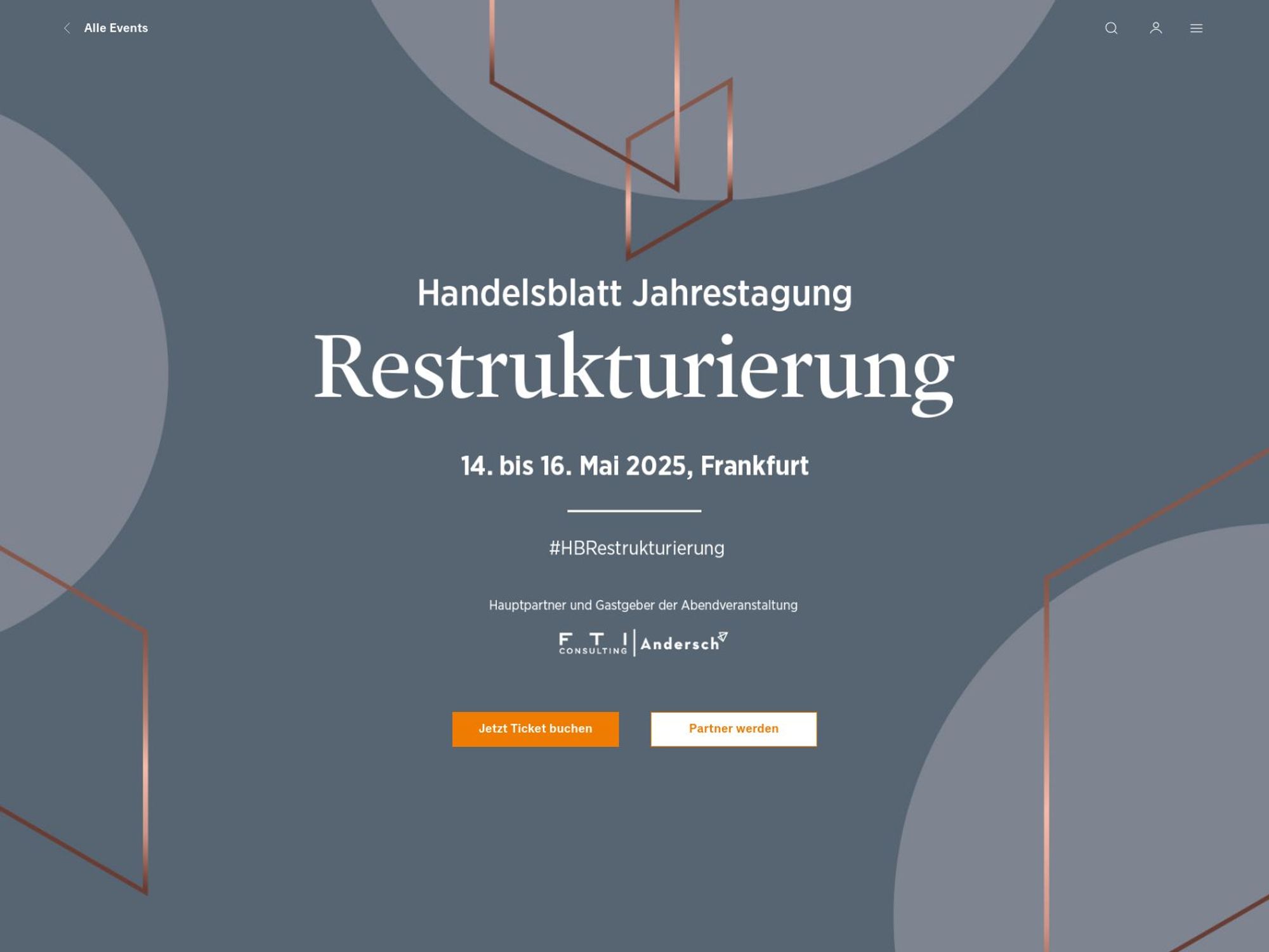 Handelsblatt Jahrestagung: Restrukturierung 2025 website