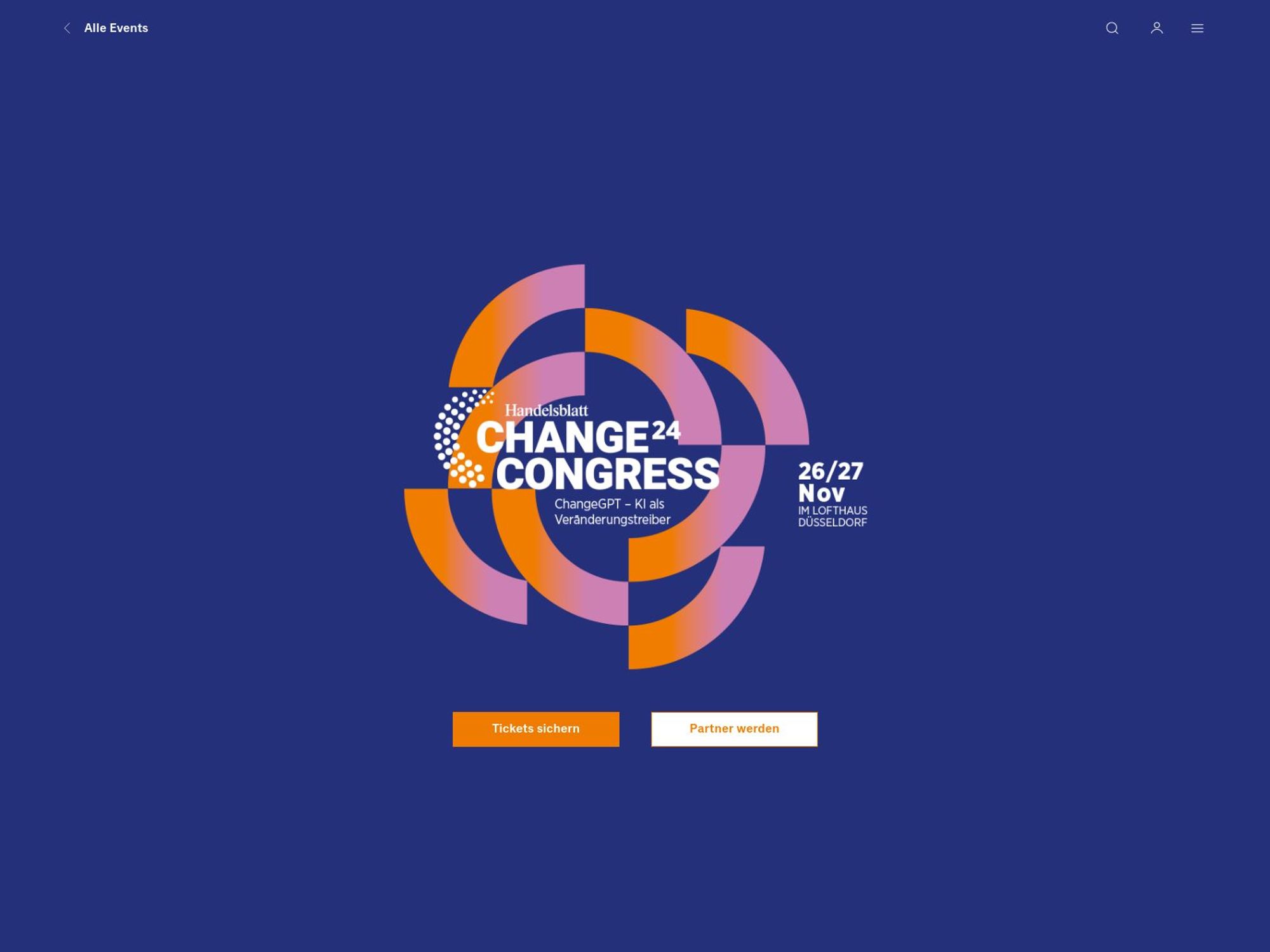 Handelsblatt Jahrestagung: Change Congress 2024 website