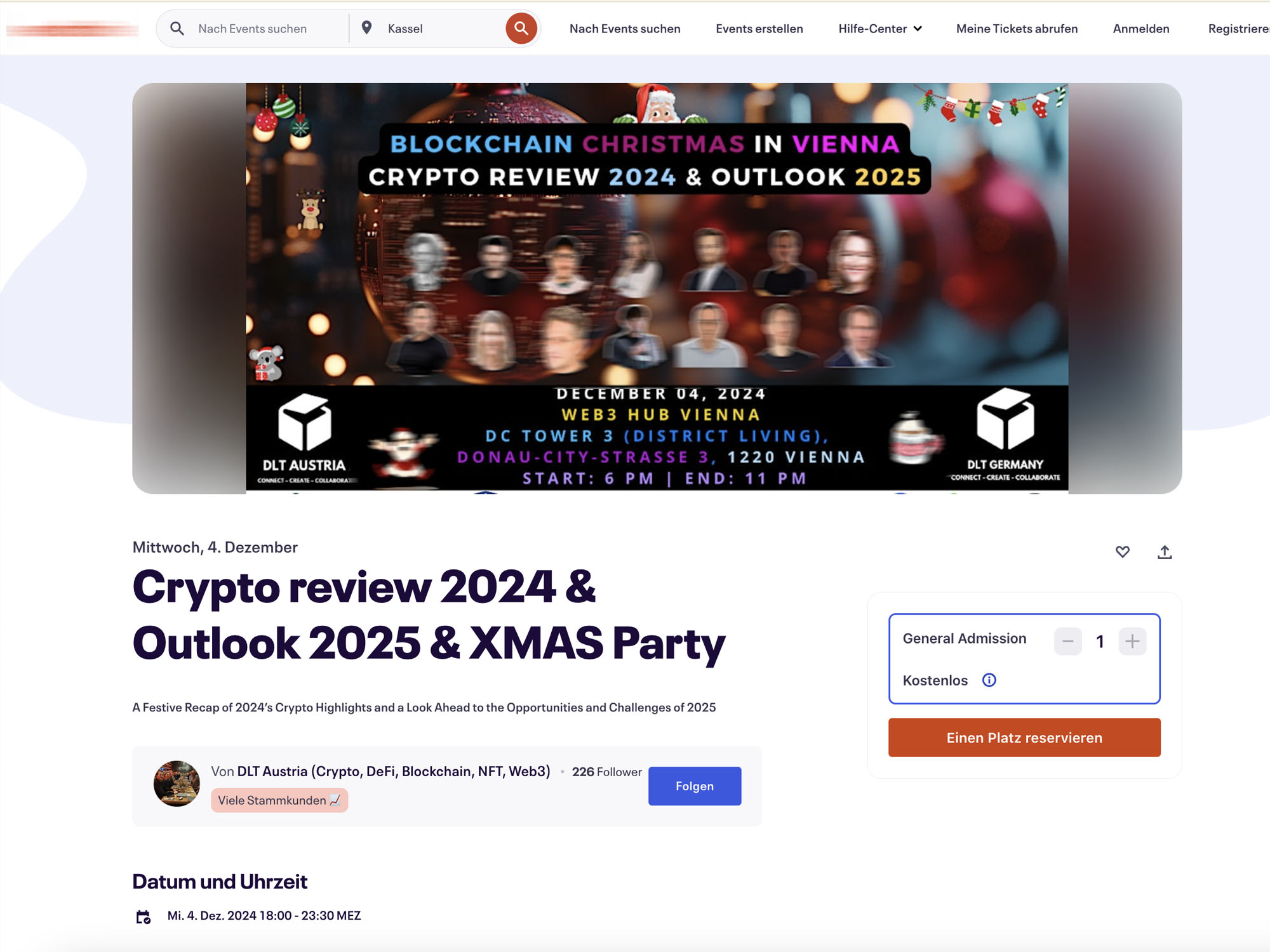 Crypto review 2024 and Outlook 2025 and XMAS Party website