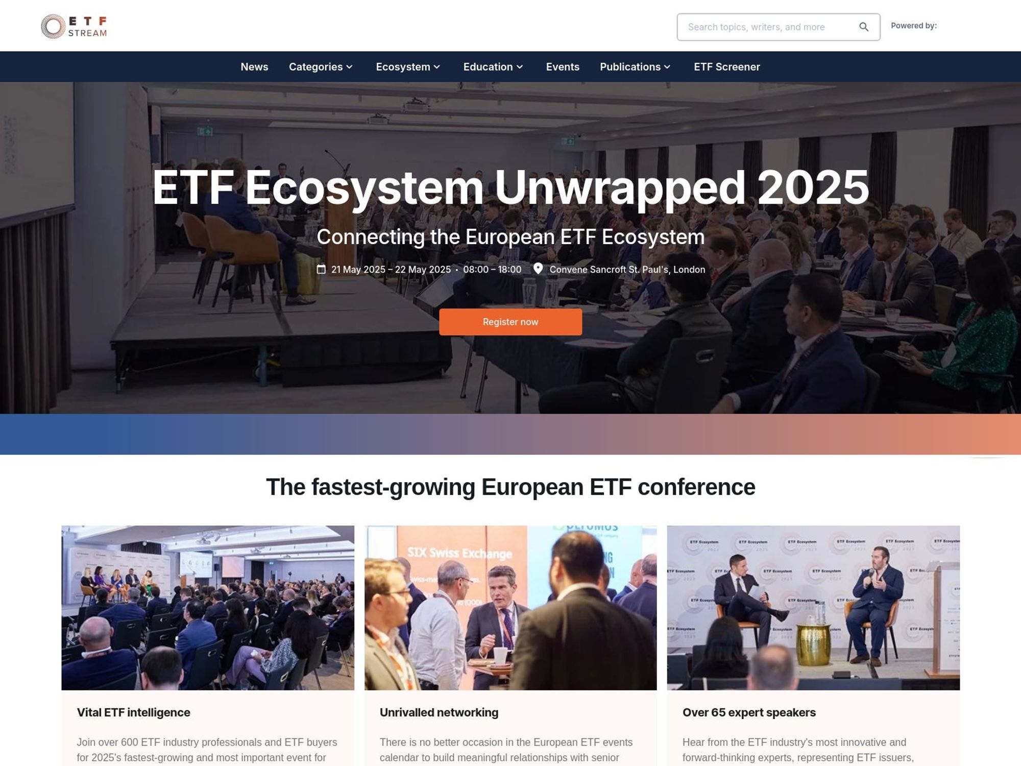 ETF Ecosystem Unwrapped 2025 website