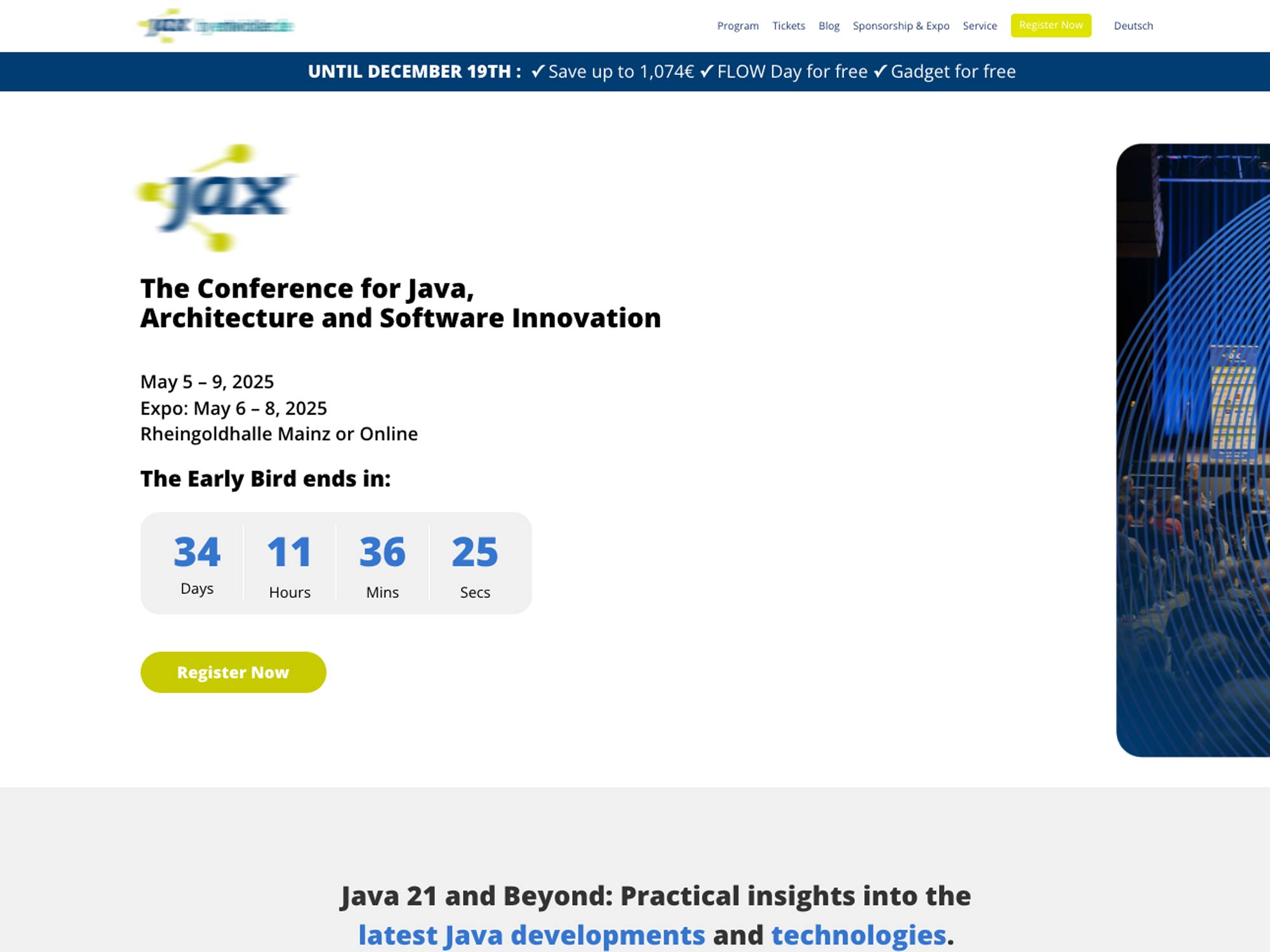 JAX 2025 - JaxCon - Java Conference website