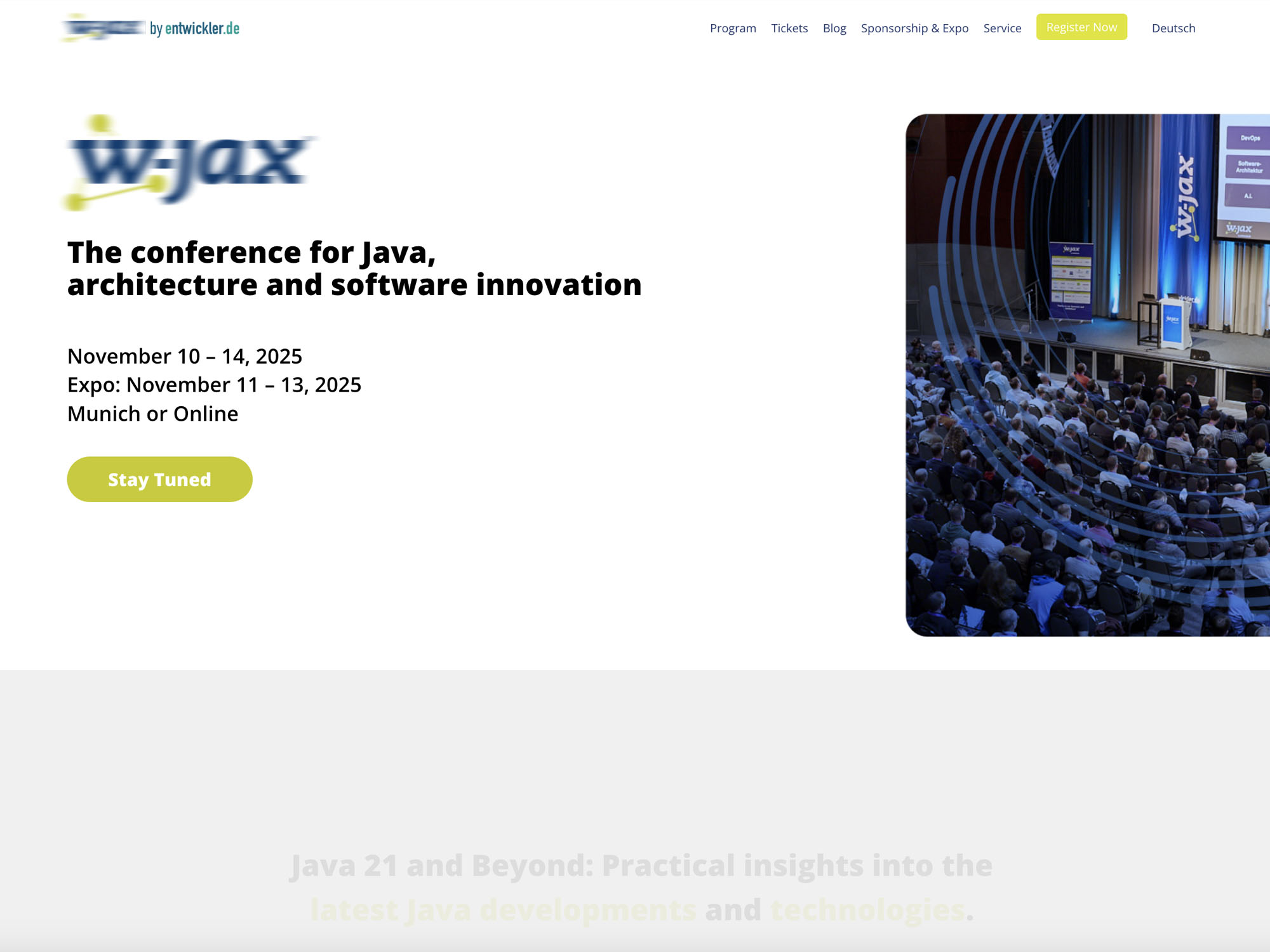 W-JAX 2025 – JaxCon – Java Conference screenshot