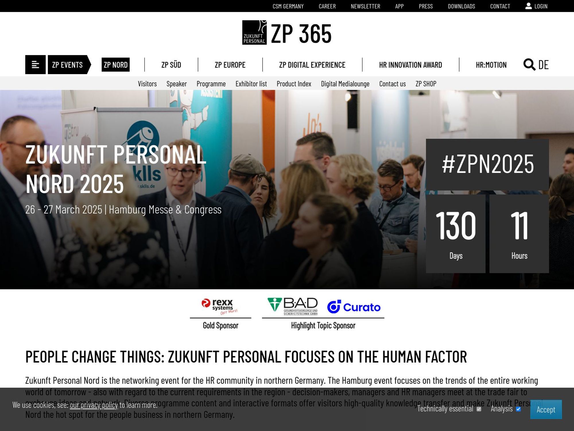 ZP 365 – Zukunft Personal Nord 2025 website