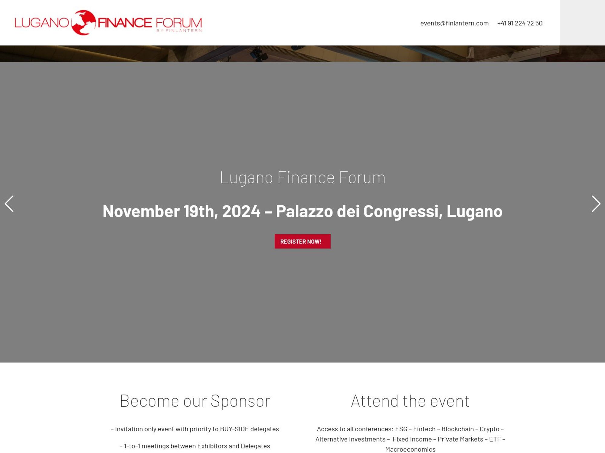 Lugano Finance Forum 2024 by Finlantern screenshot