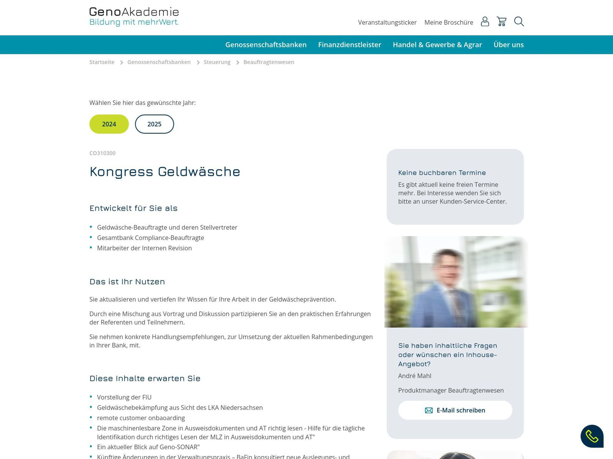 Kongress Geldwäsche 2025 screenshot