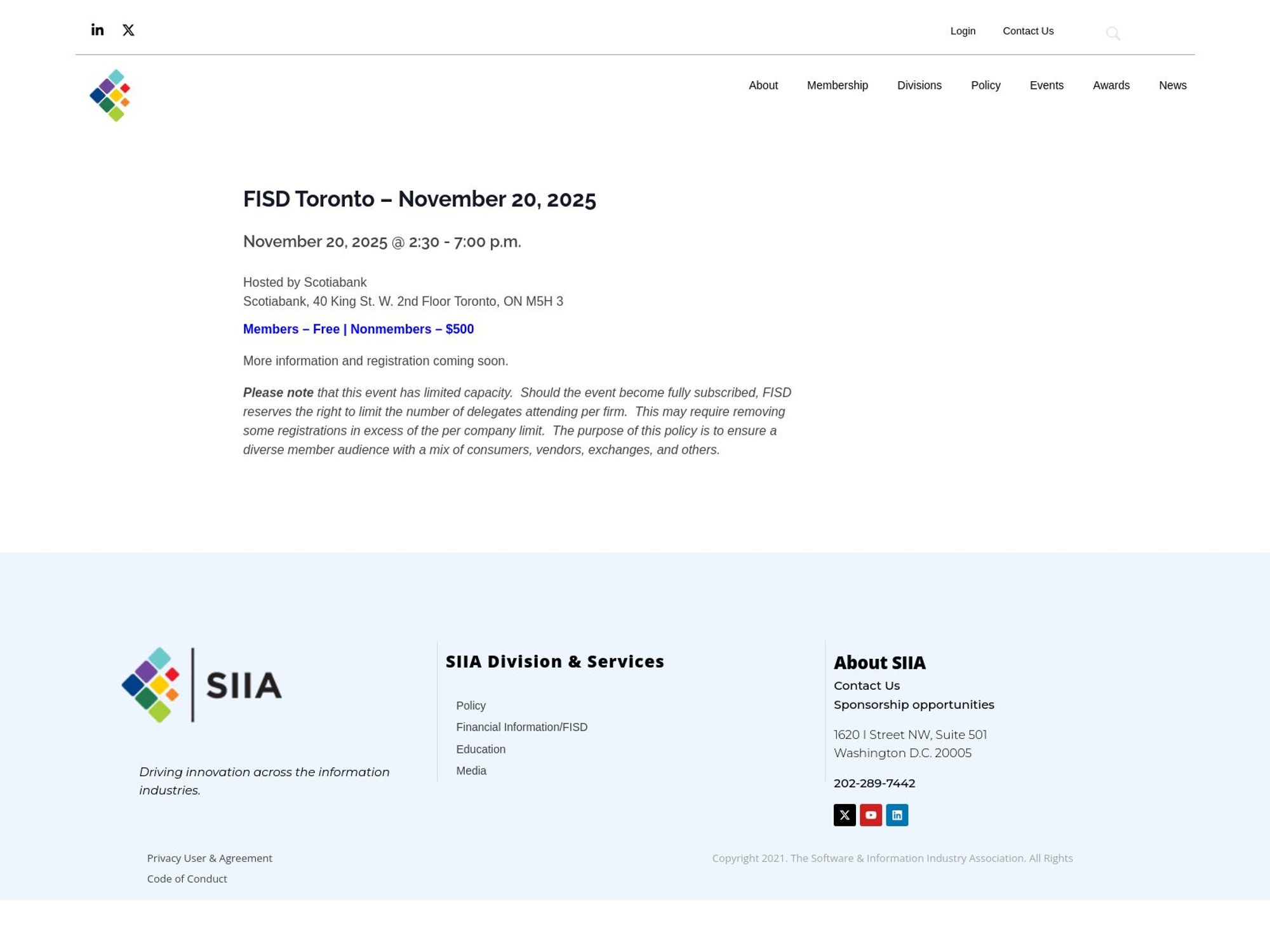 FISD Toronto screenshot