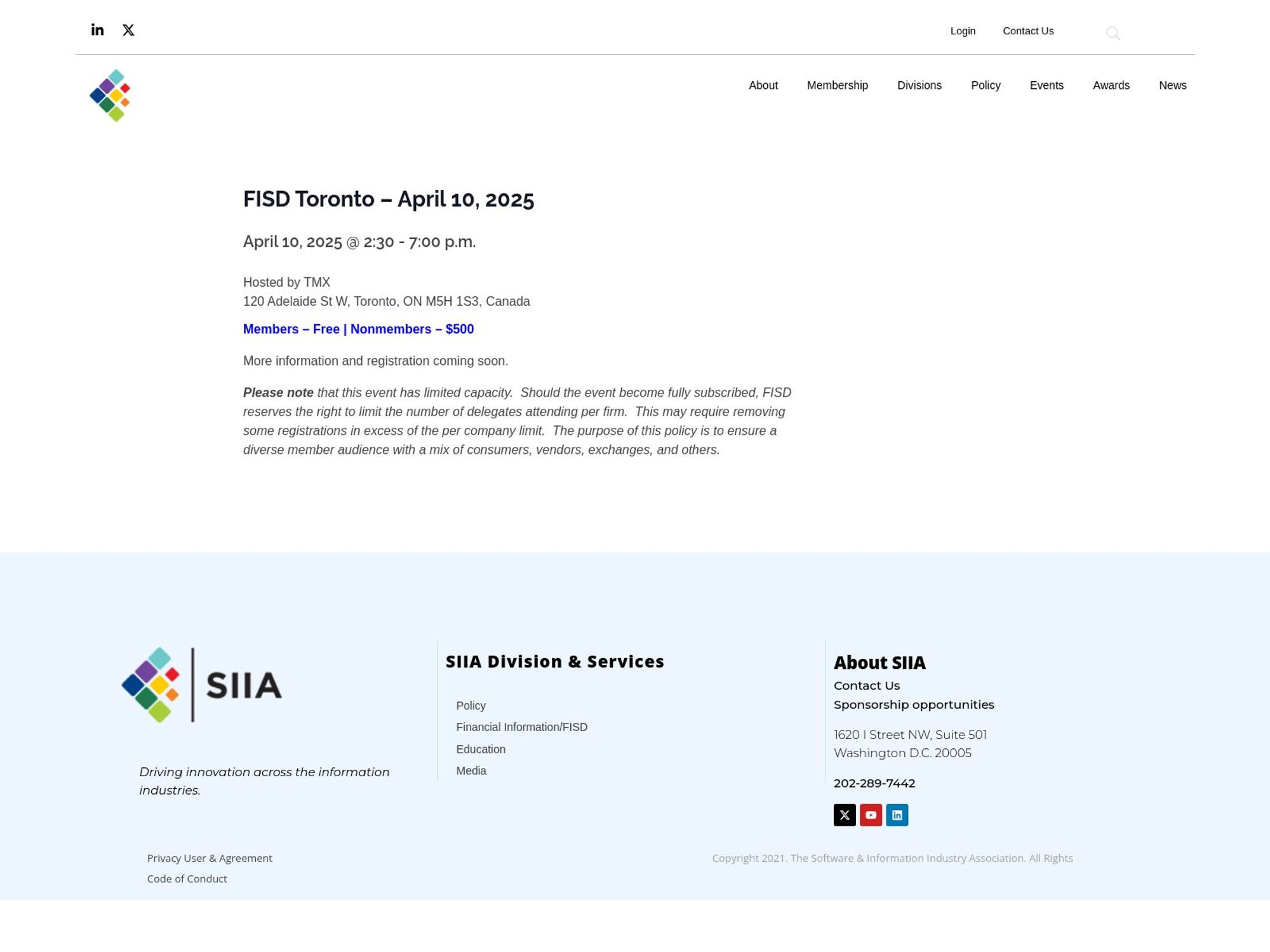 FISD Toronto website