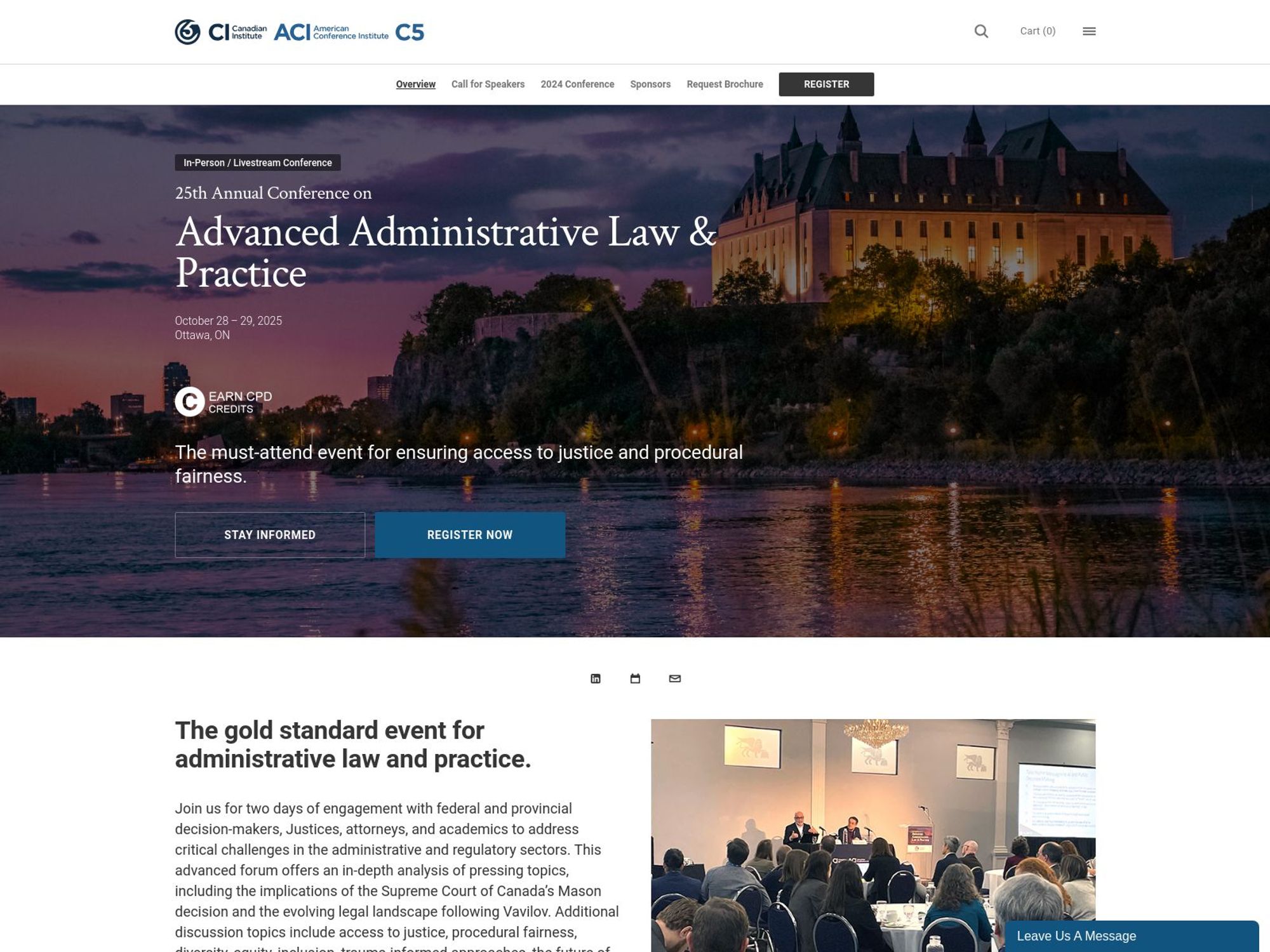 25th Annual Conference on Advanced Administrative Law & Practice website