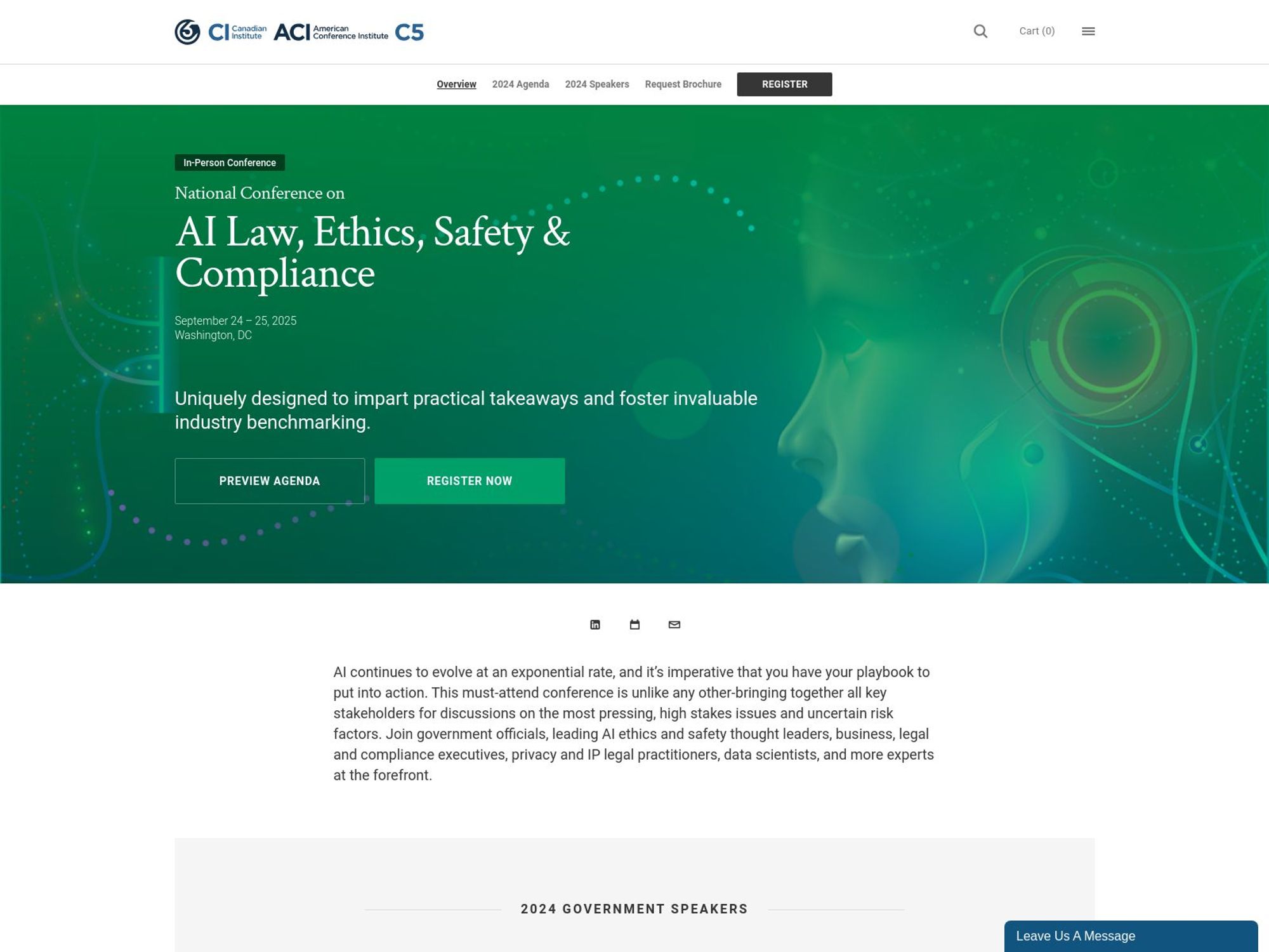 National Conference on AI Law, Ethics, Safety & Compliance website