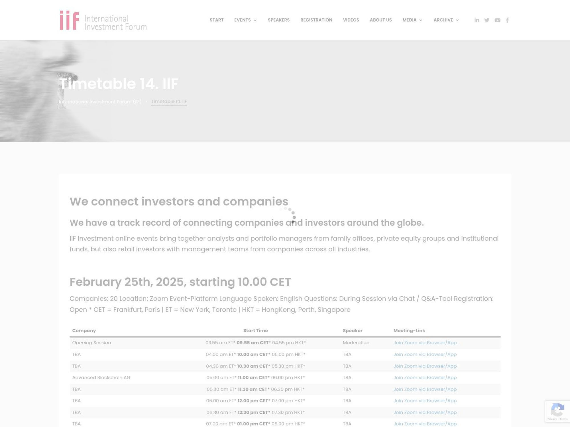 14. IIF - International Investment Forum website