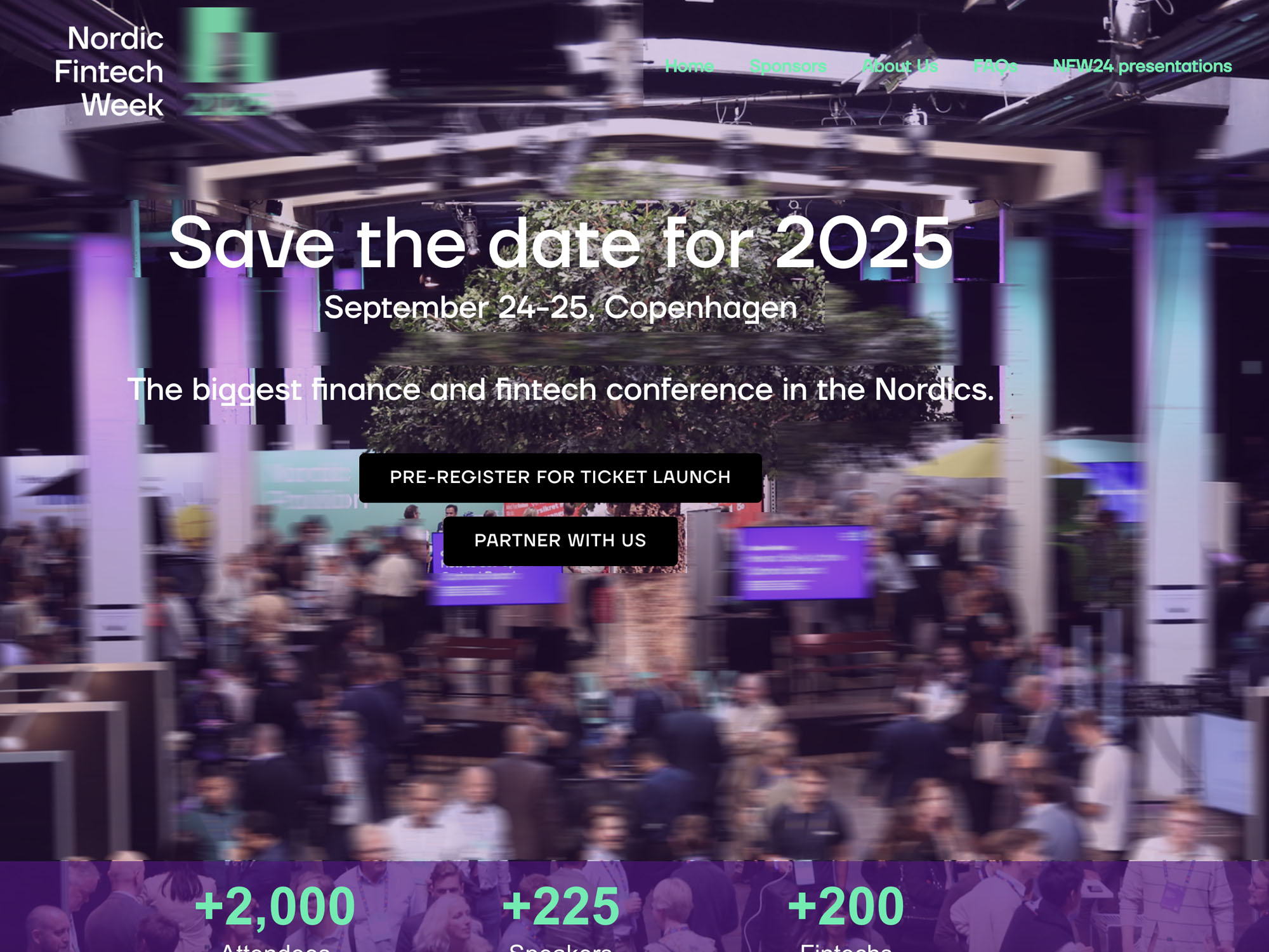 Nordic Fintech Week 2025 website