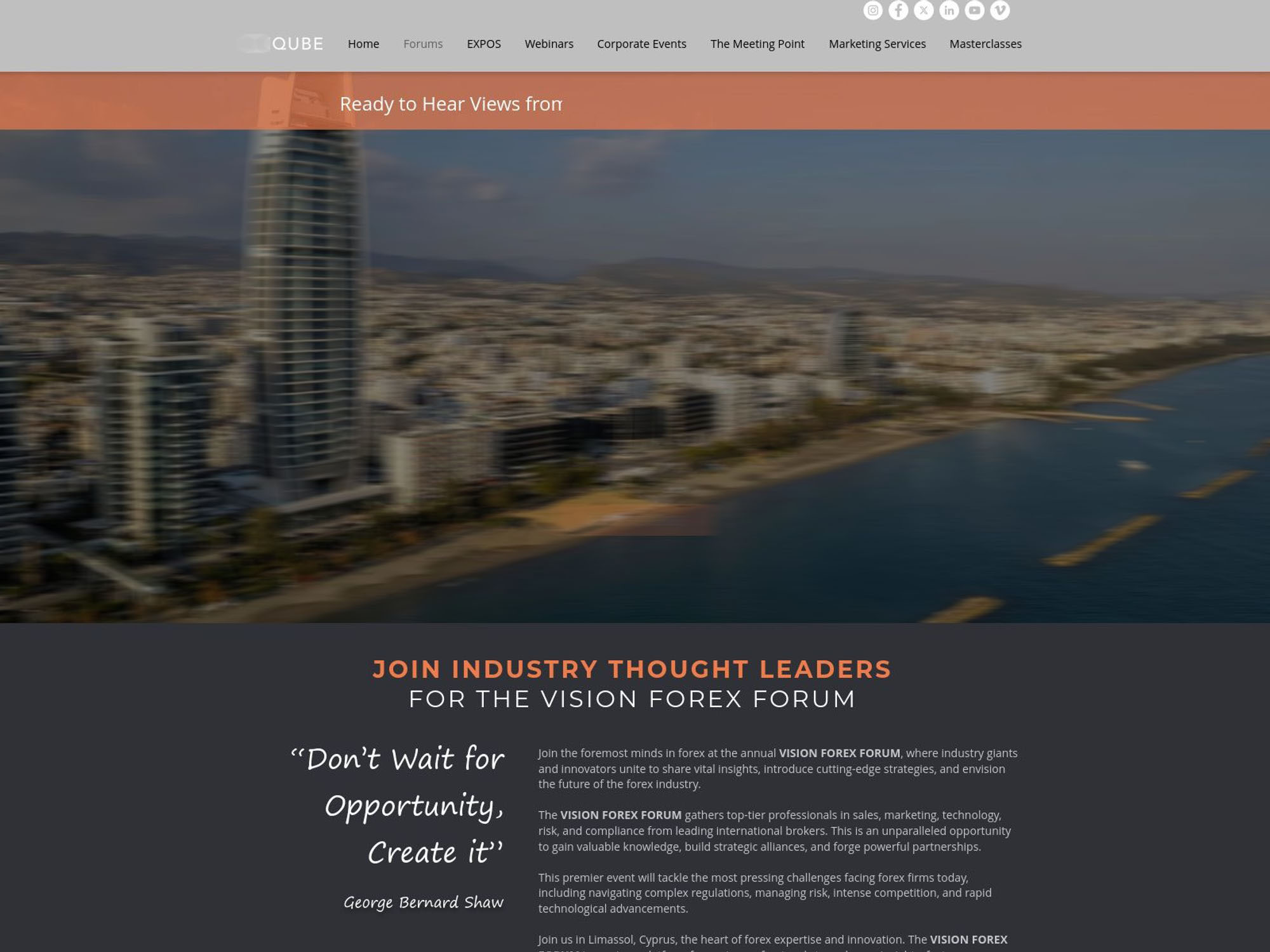 Vision Forex Forum website