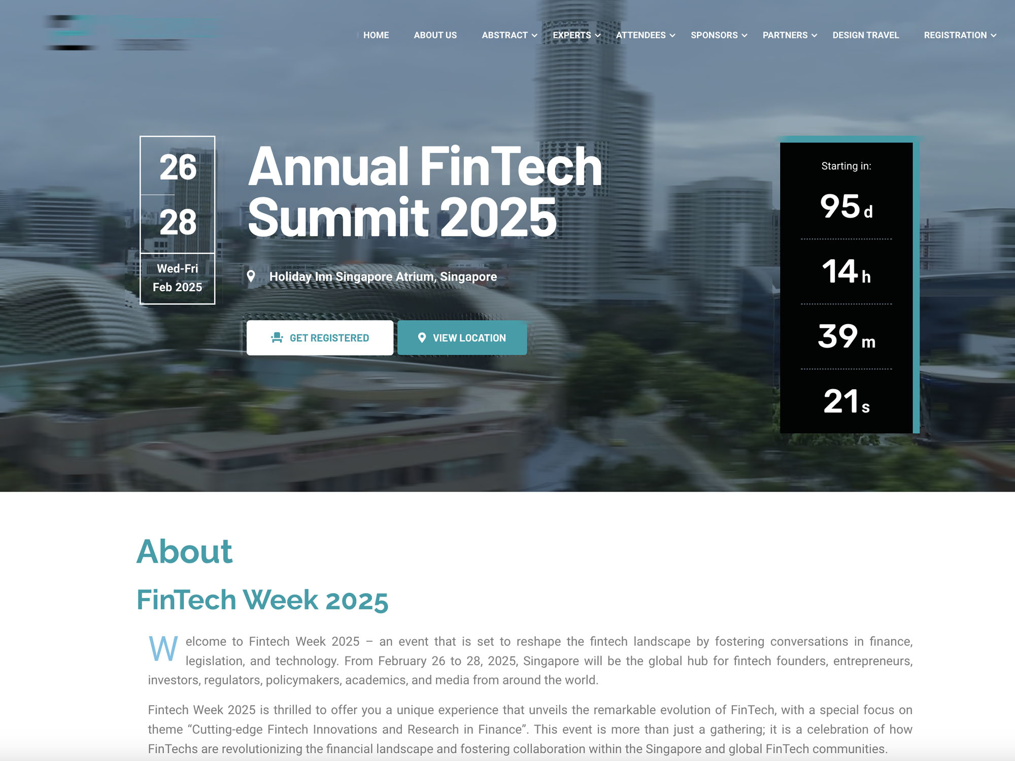 Annual FinTech Summit 2025 website