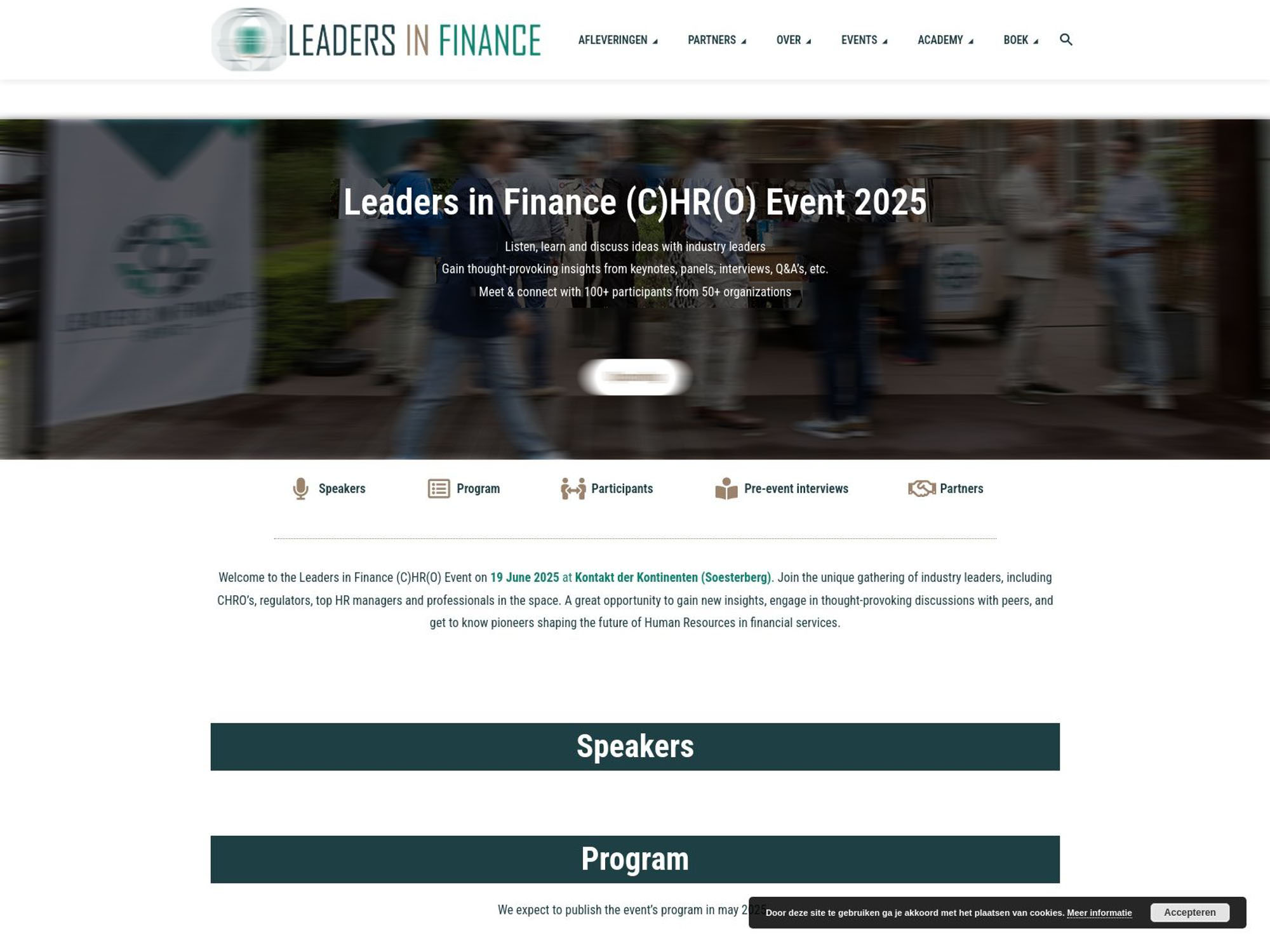 Leaders in Finance (C)HR(O) Event 2025 website