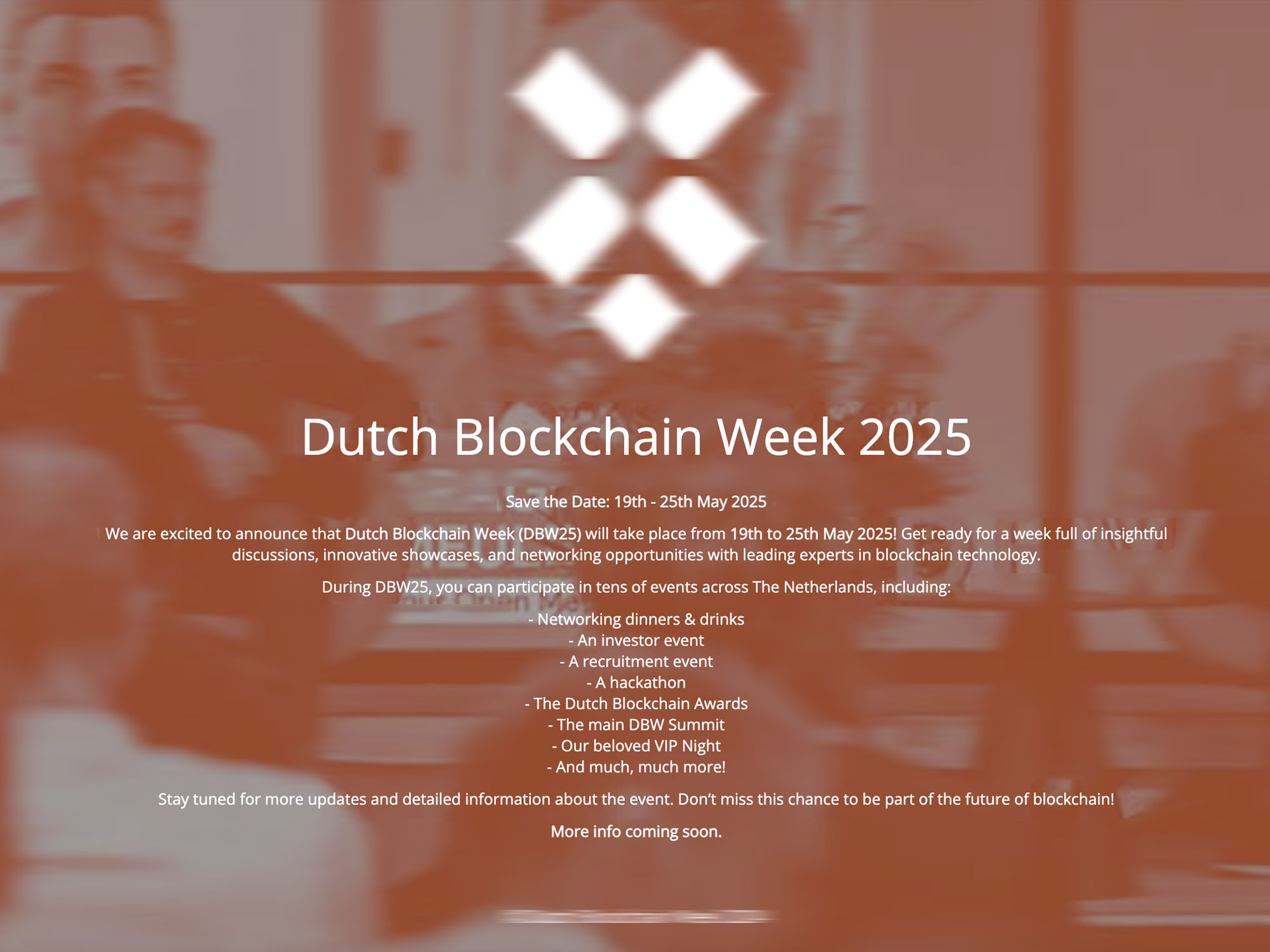 DBW25 - Dutch Blockchain Week 2025 website