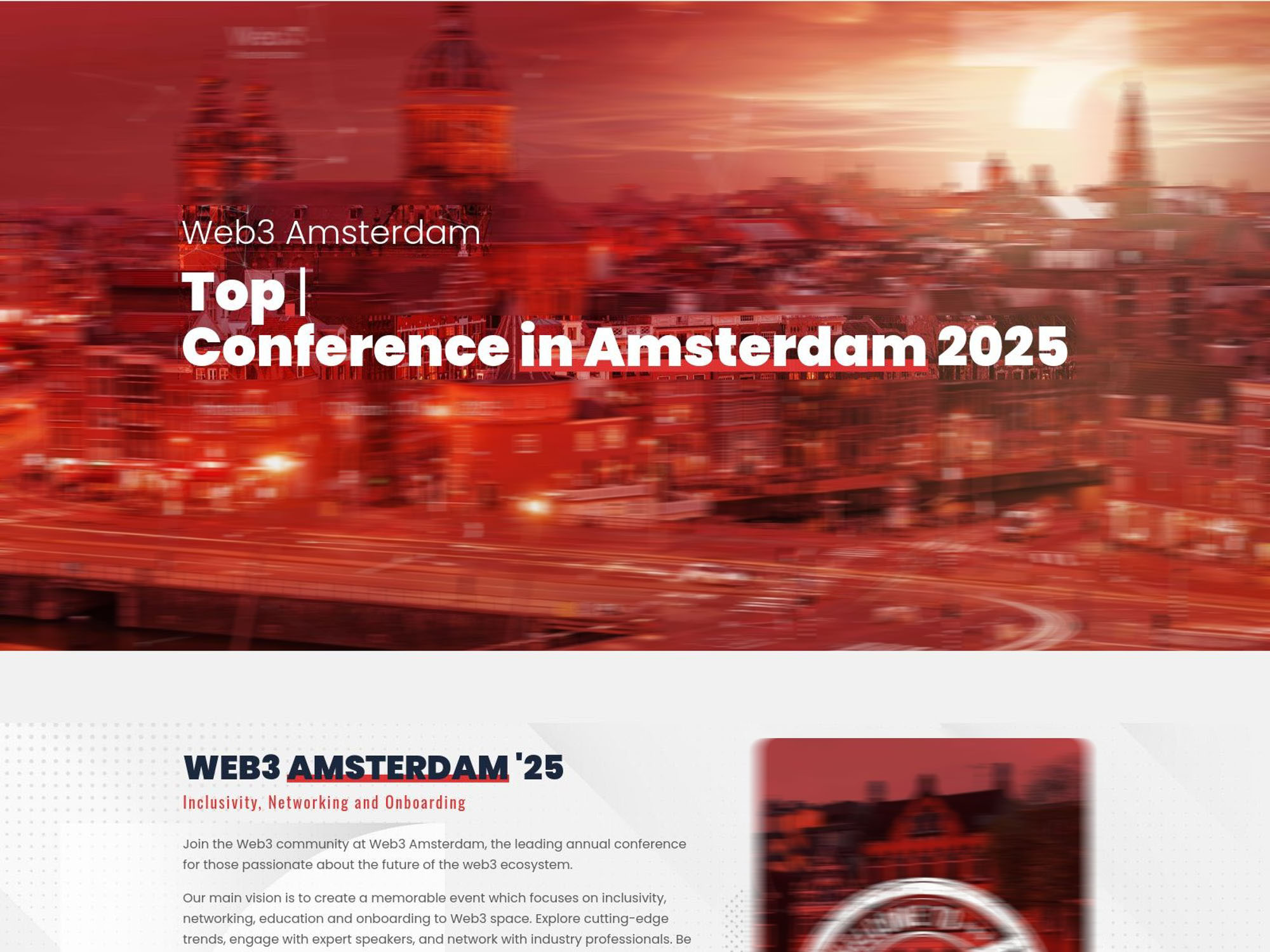 Web3 Amsterdam 2025 – Amsterdam Blockchain Week screenshot