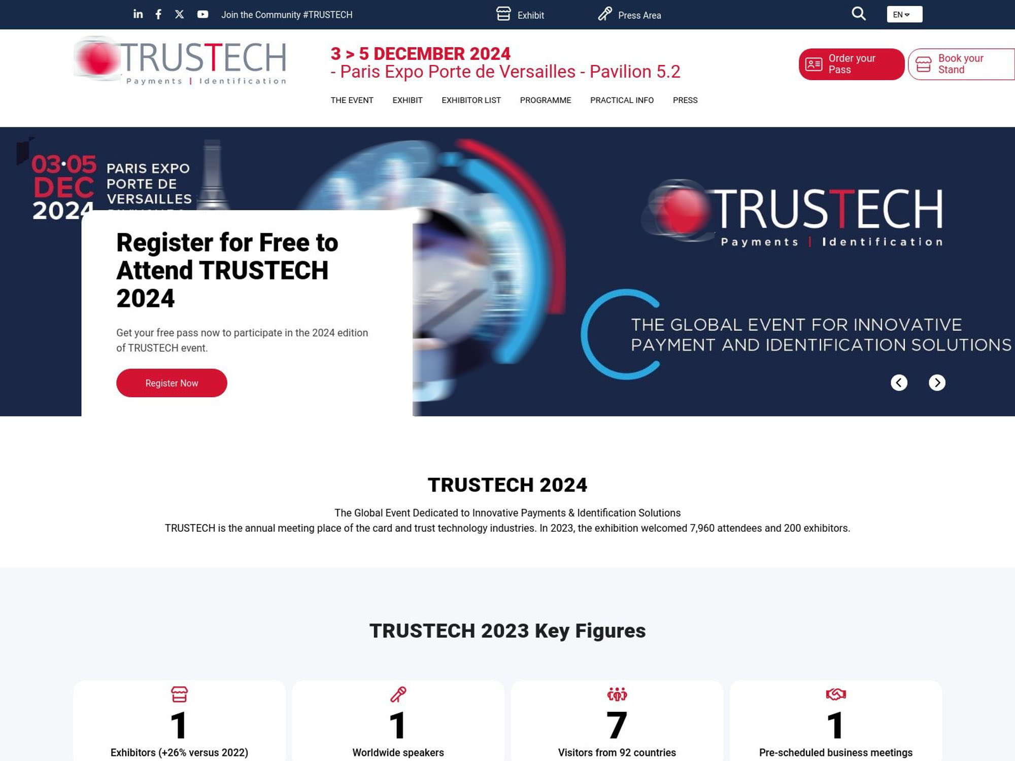 TRUSTECH 2024 website