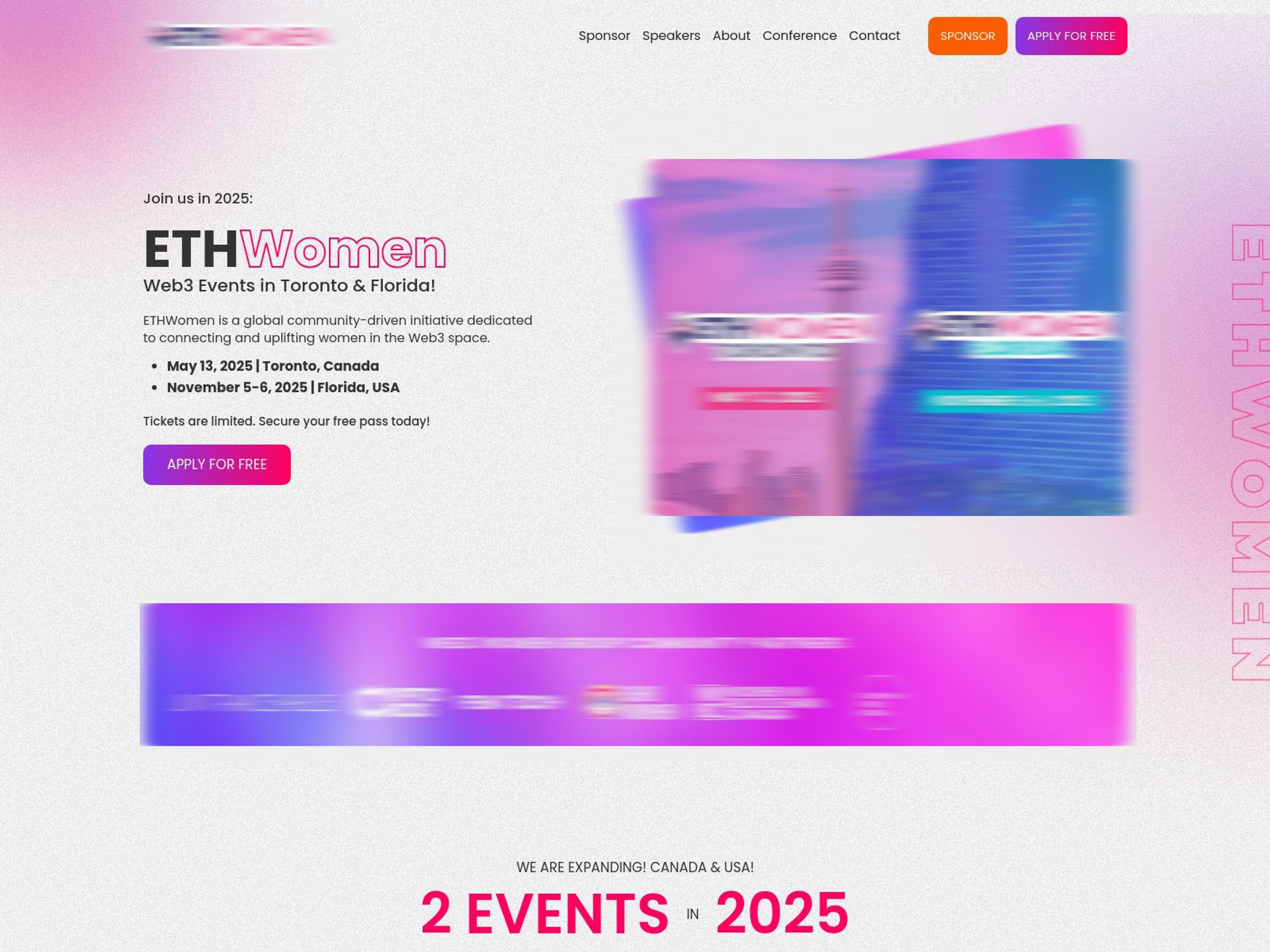 ETHWomen 2025 website