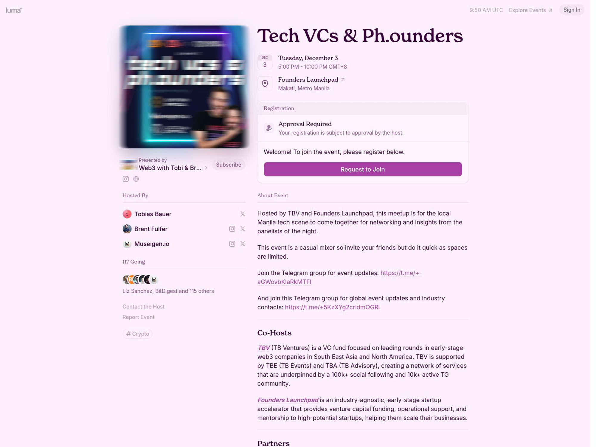 Tech VCs & Ph.ounders website