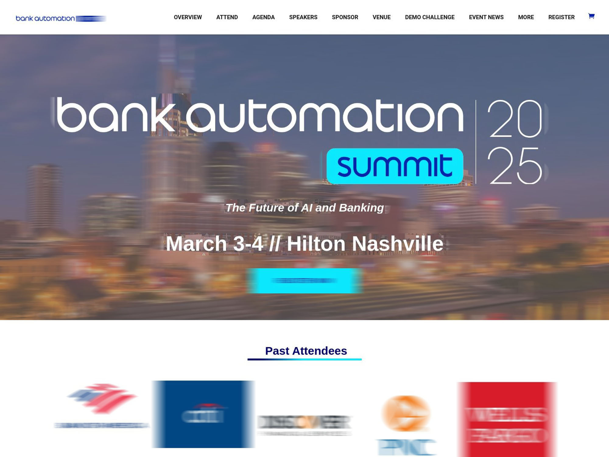 Bank Automation Summit 2025 website