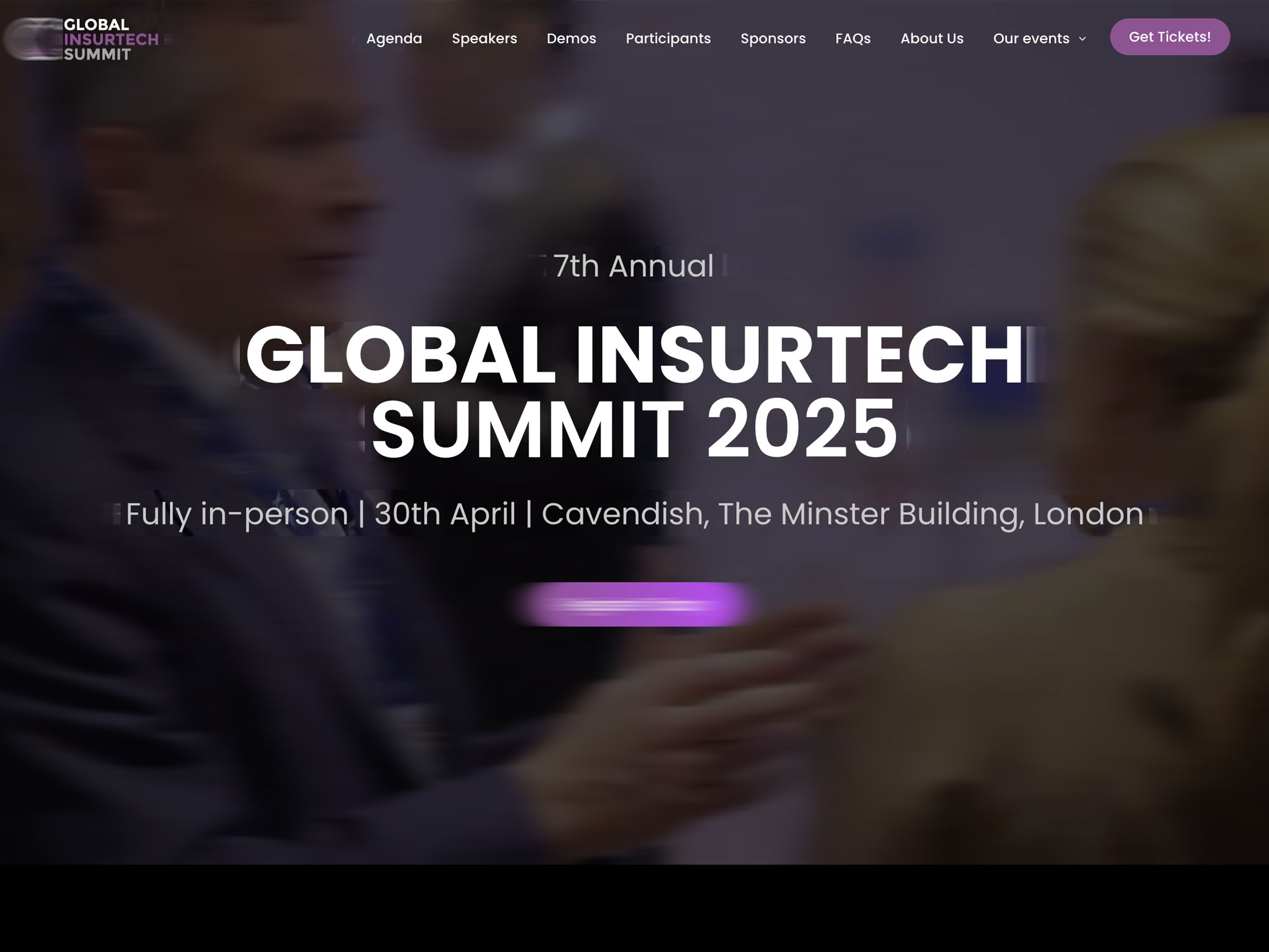 7th Global InsurTech Summit 2025 website