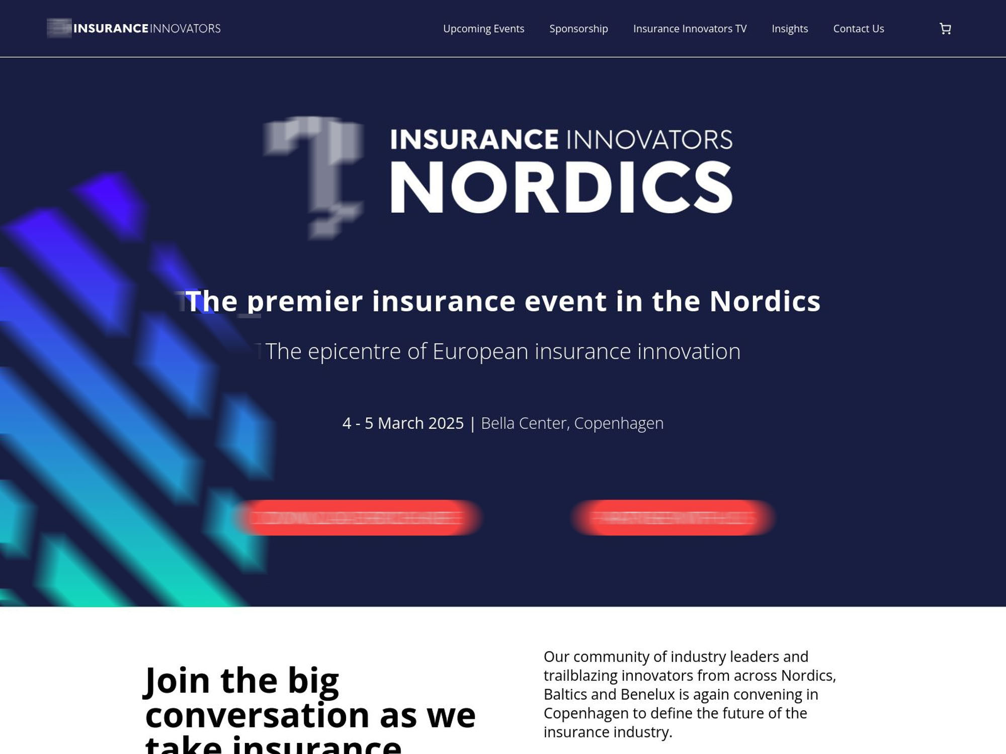 Insurance Innovators Nordics website