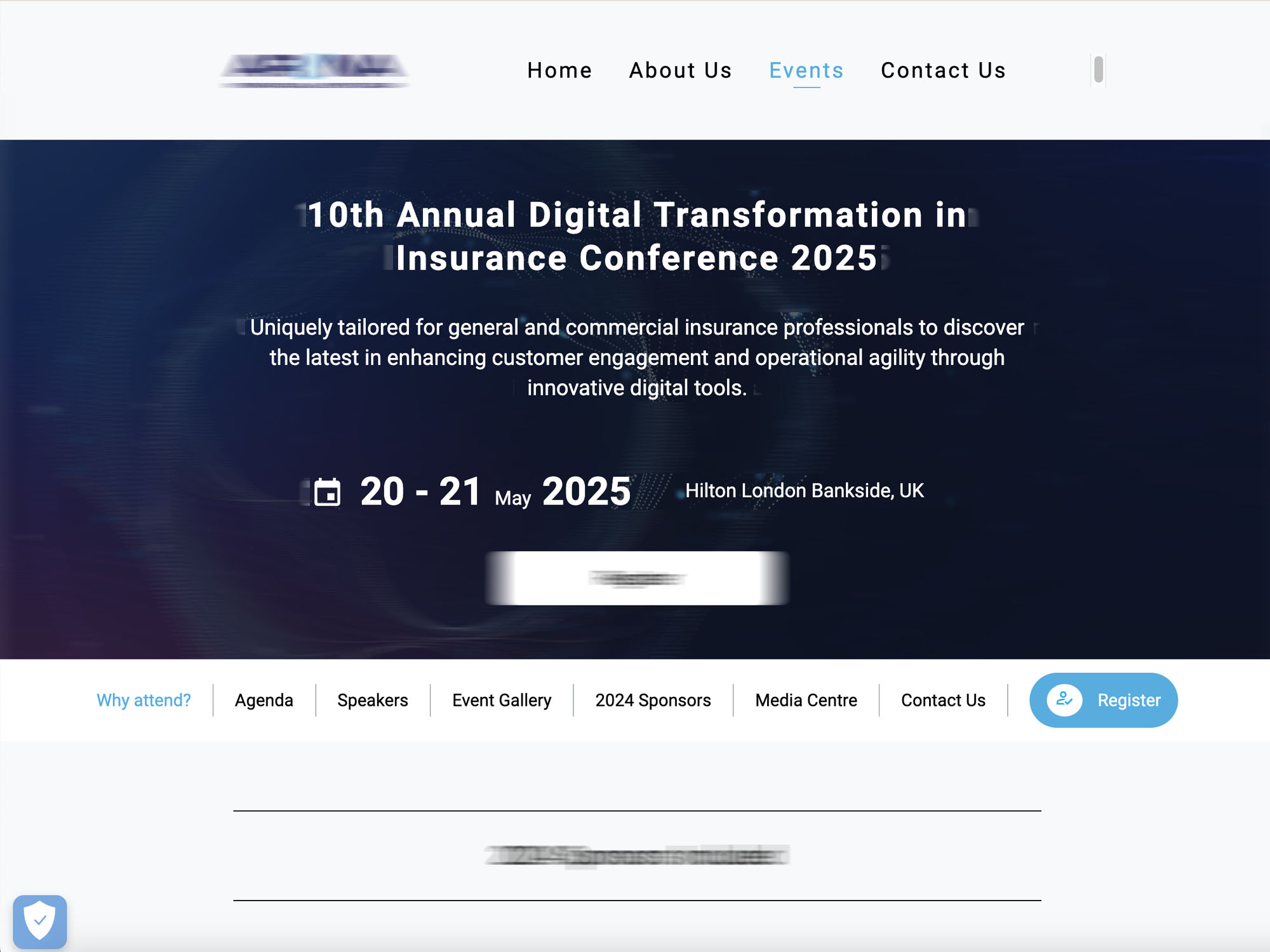 10th Annual Digital Transformation in Insurance Conference 2025 website