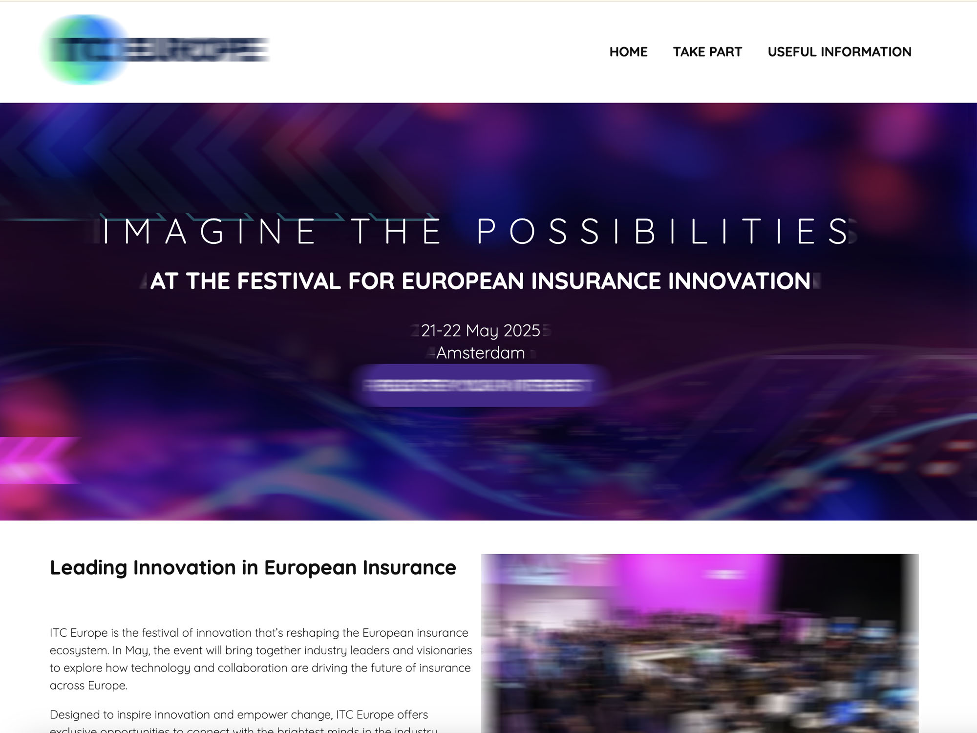 Insuretech Connect Europe by ITC Europe website