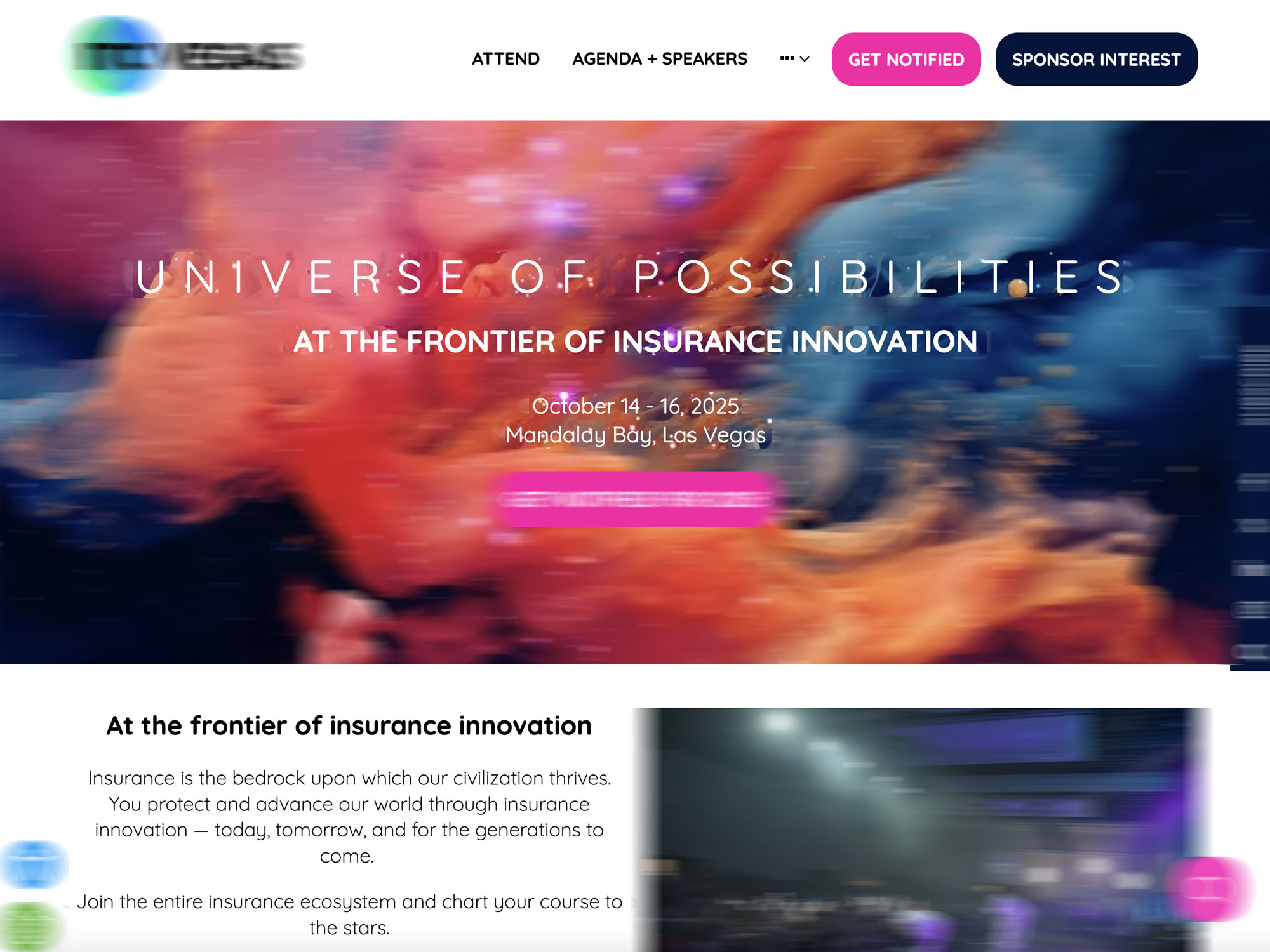 Insuretech Connect Vegas by ITC USA website