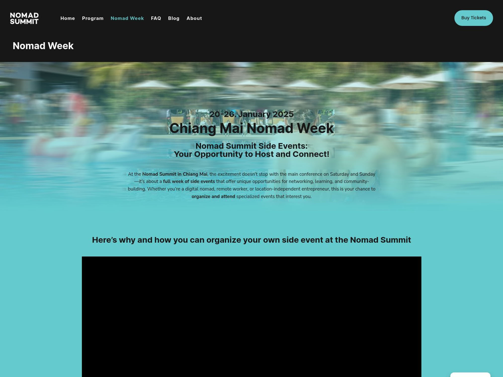 Chiang Mai Nomad Week website