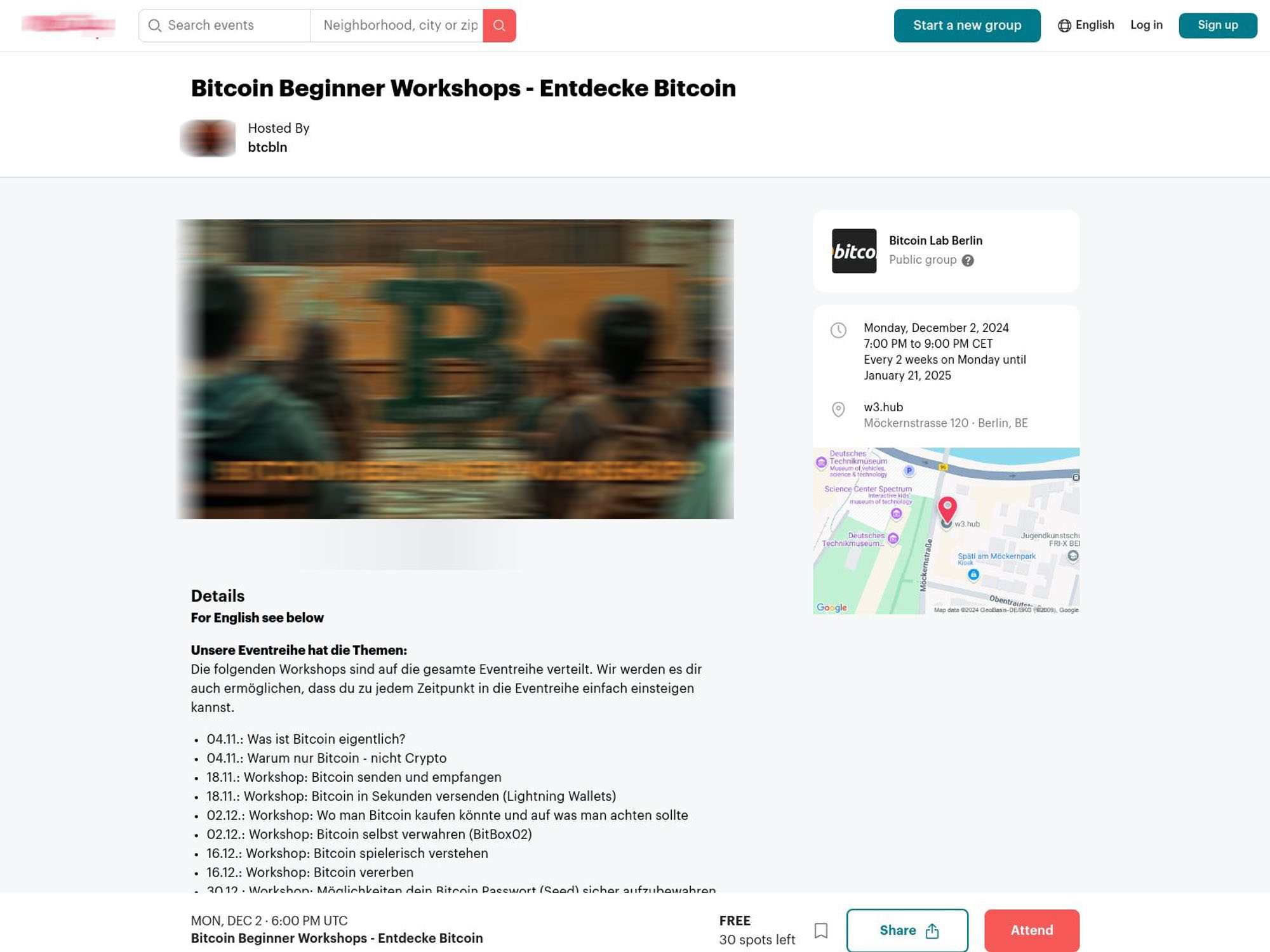 Bitcoin Beginner Workshop – December 2024 A website