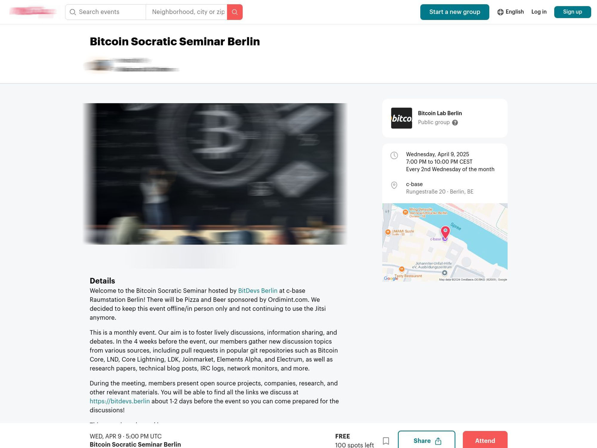 Bitcoin Socratic Seminar Berlin – April 2025 website