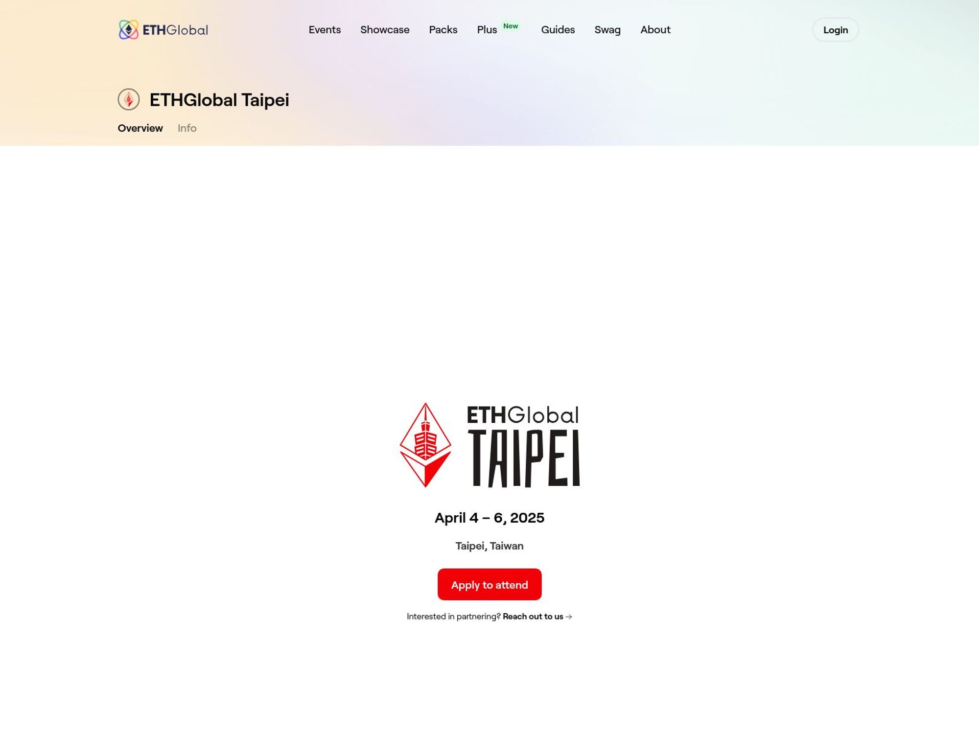 ETHGlobal Taipei screenshot